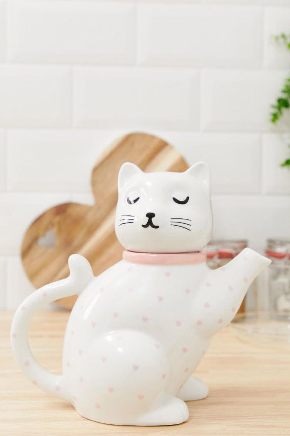 gatos asos Tetera con diseño de gato de Sass & Belle, 14,99€