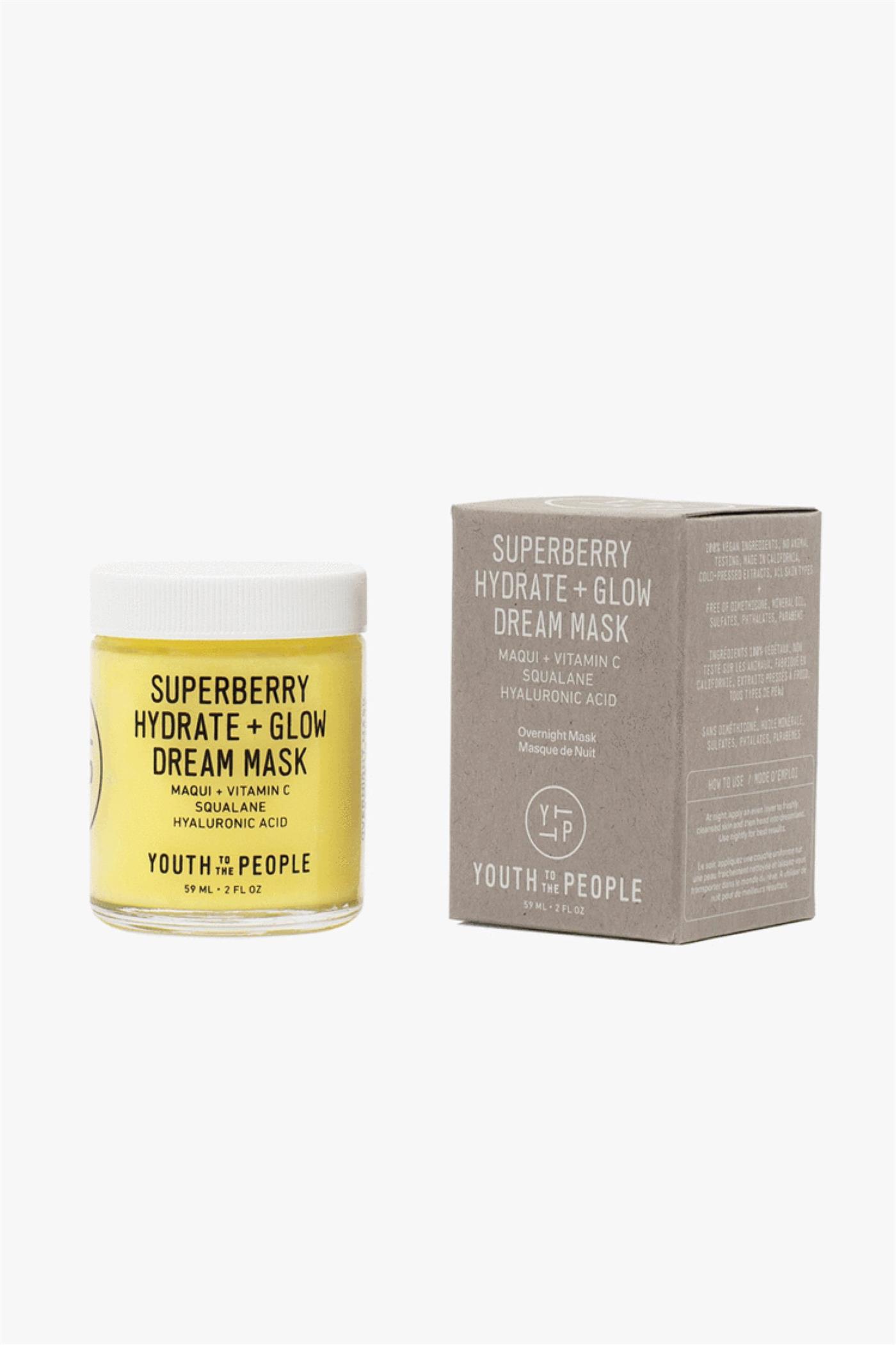 sephora compras9. YOUTH TO THE PEOPLE Superberry Hydrate Glow Dream Mask Mascarilla de noche
