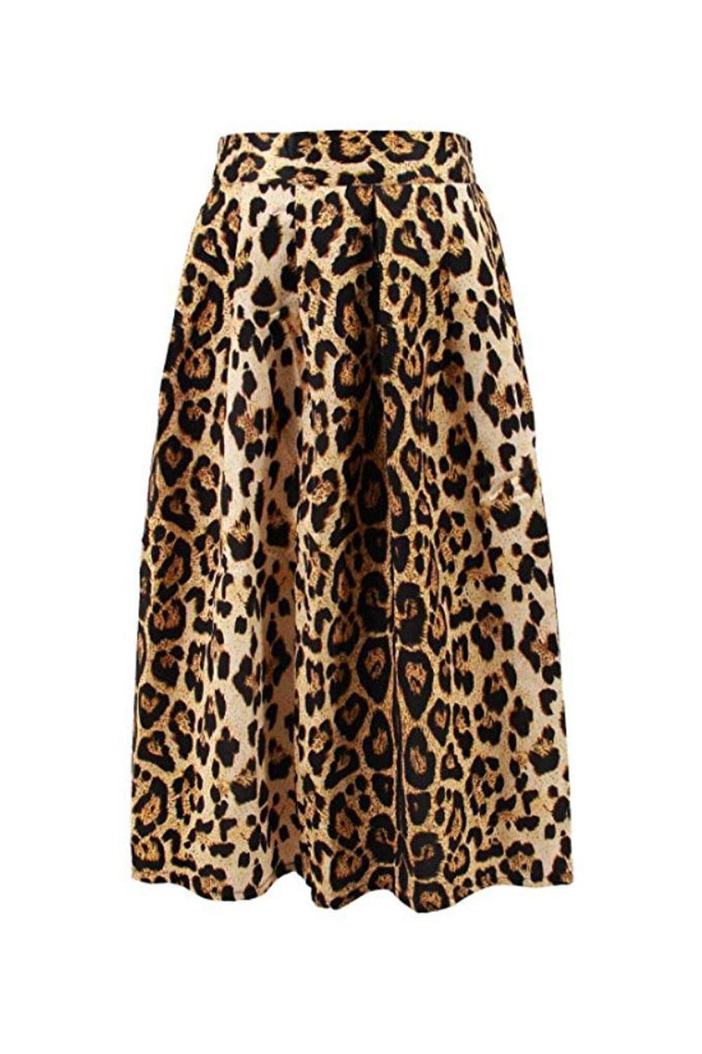 falda leopardo amazon Hoohu, 20€ aprox.