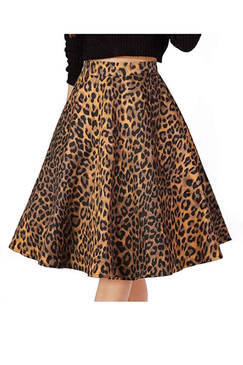 falda leopardo amazon Musever, 22€ aprox.