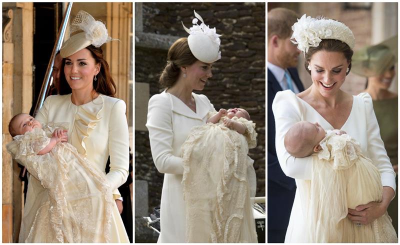 Los looks de Kate Middleton en los bautizos de sus hijos