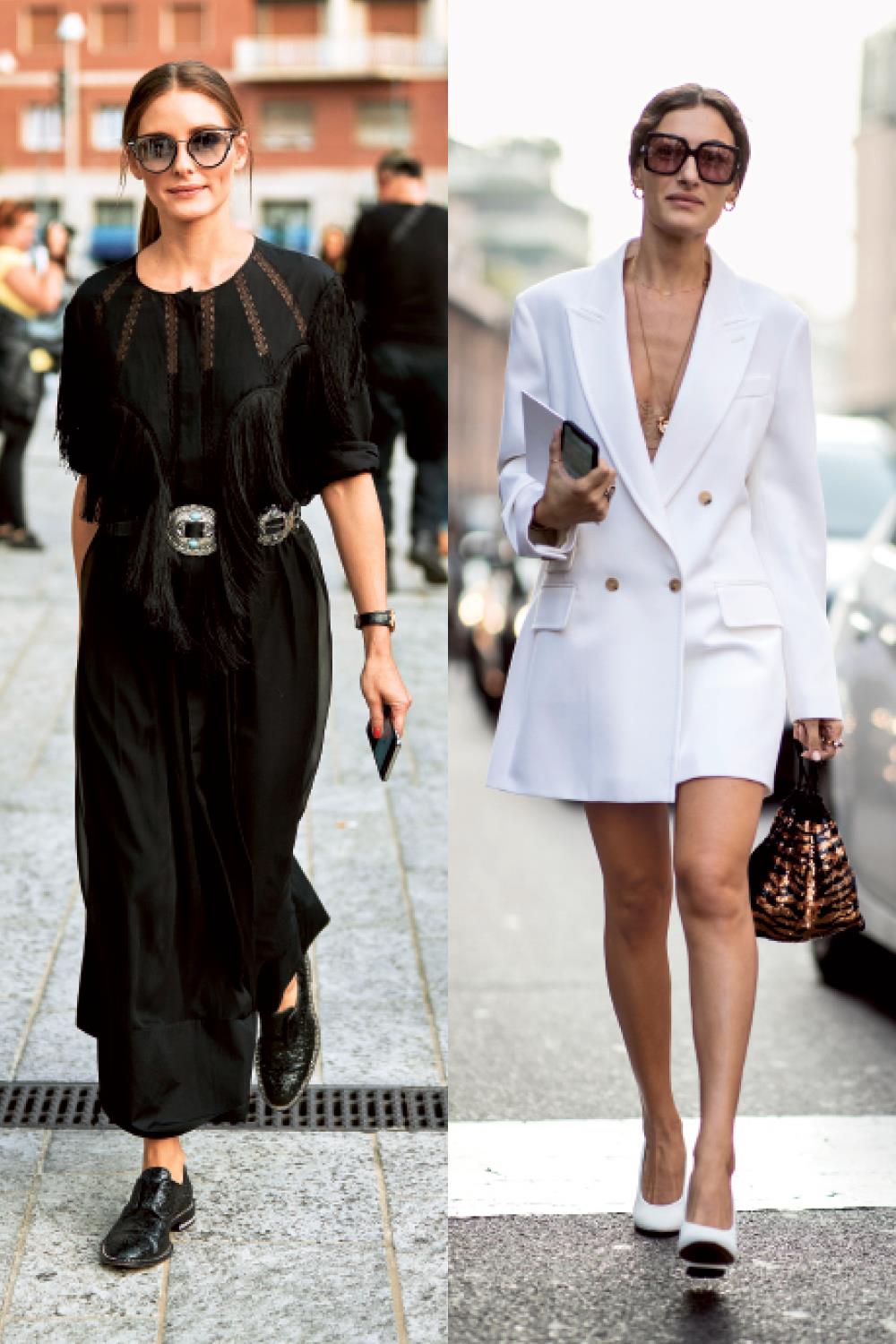 prendas y accesorios de moda verano 2019 blanco y negro