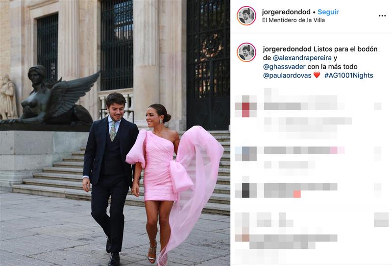 Paula Ordovás boda alexandra pereira invitada