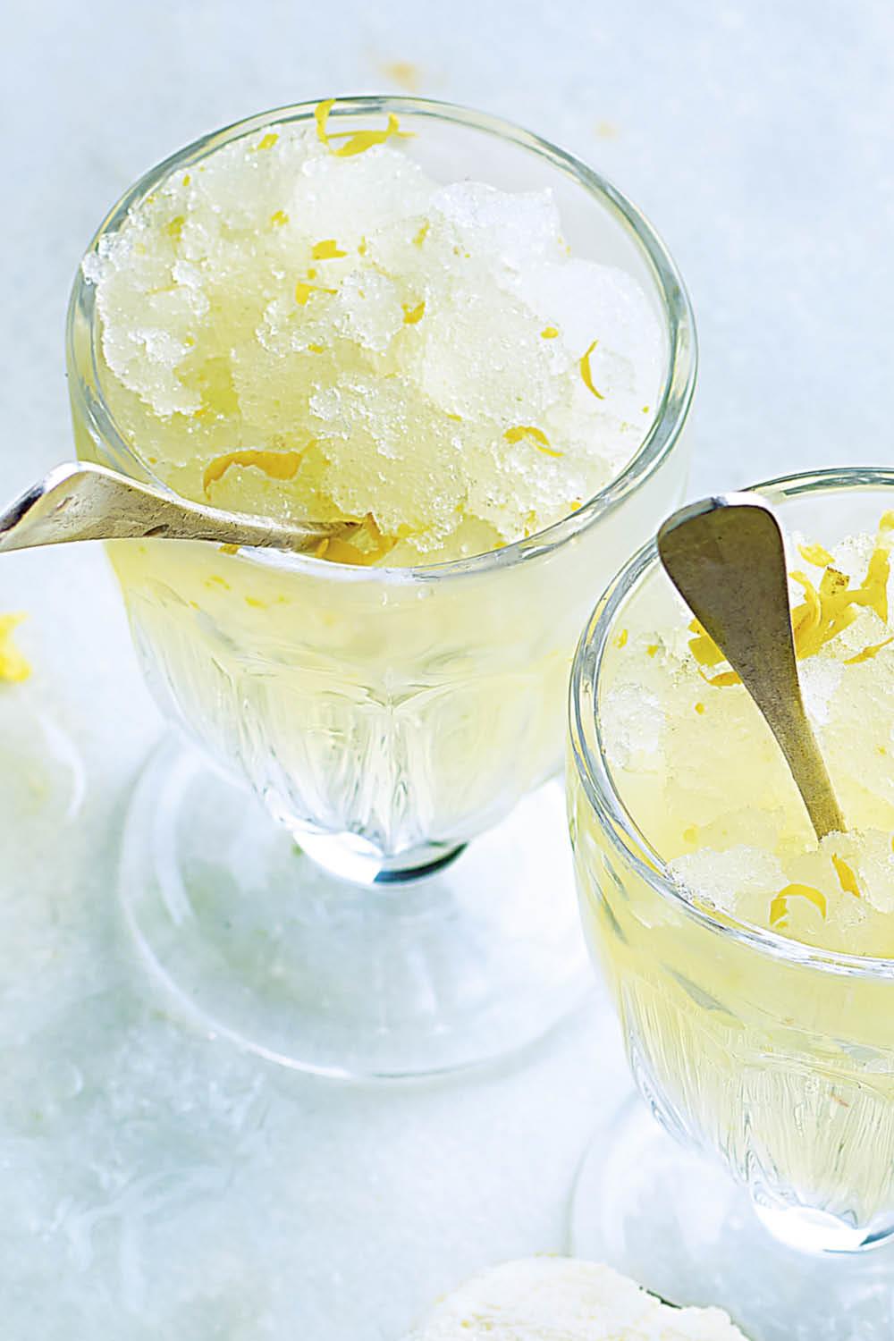 helados caseros granizado limon