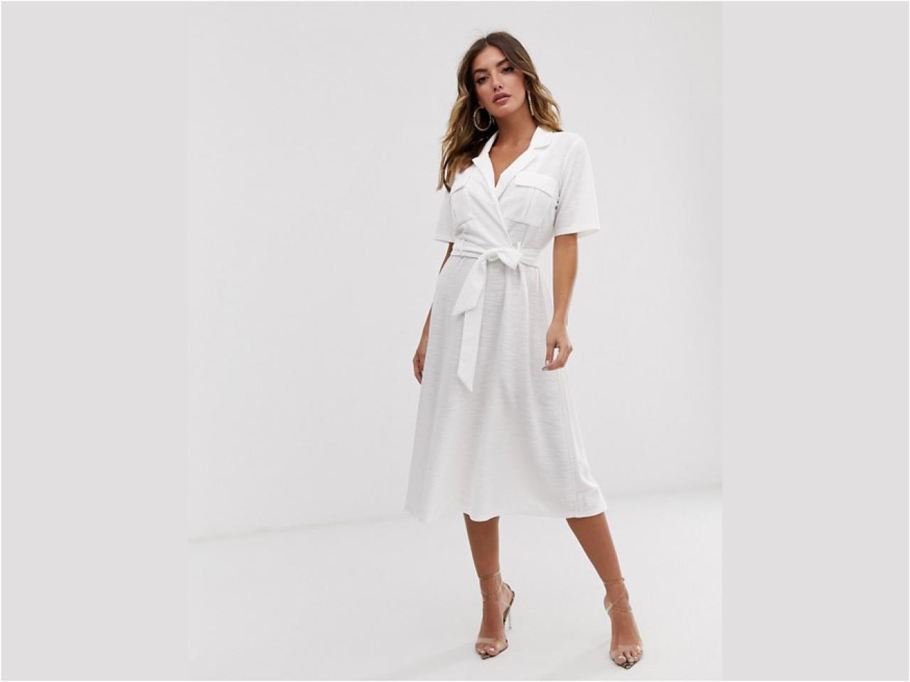 letizia vestido blanco vestido asos 44,99€