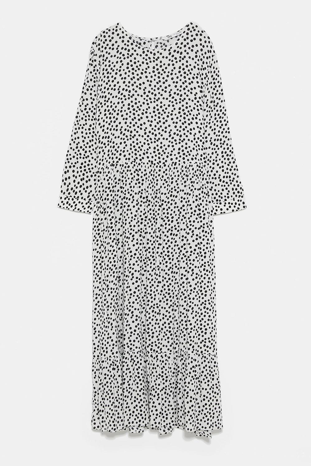 vestido lunares zara devoguettes Zara, 39,95€