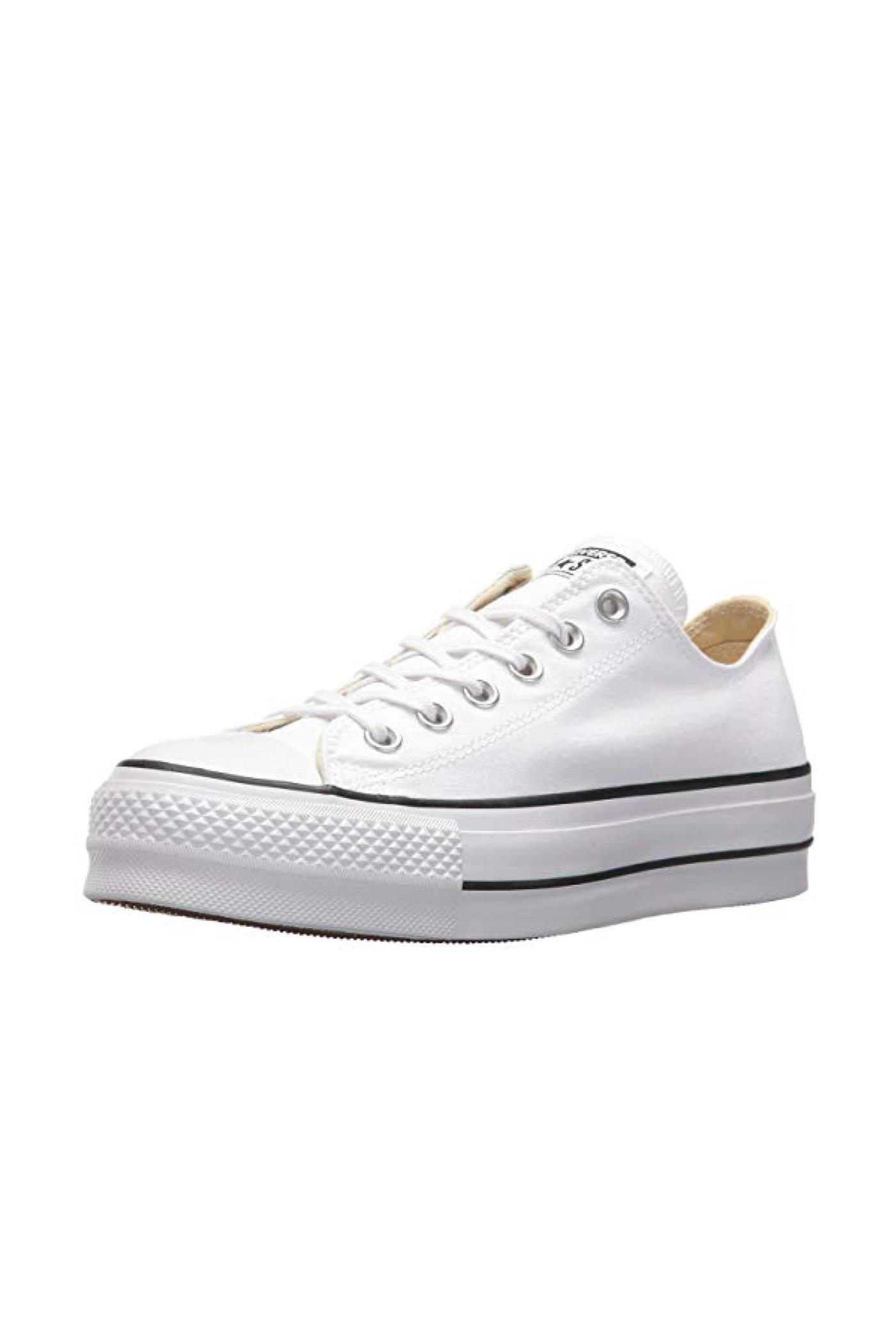 converse plataforma bajas chuck taylor. zapatillas blancas famosas en instagram