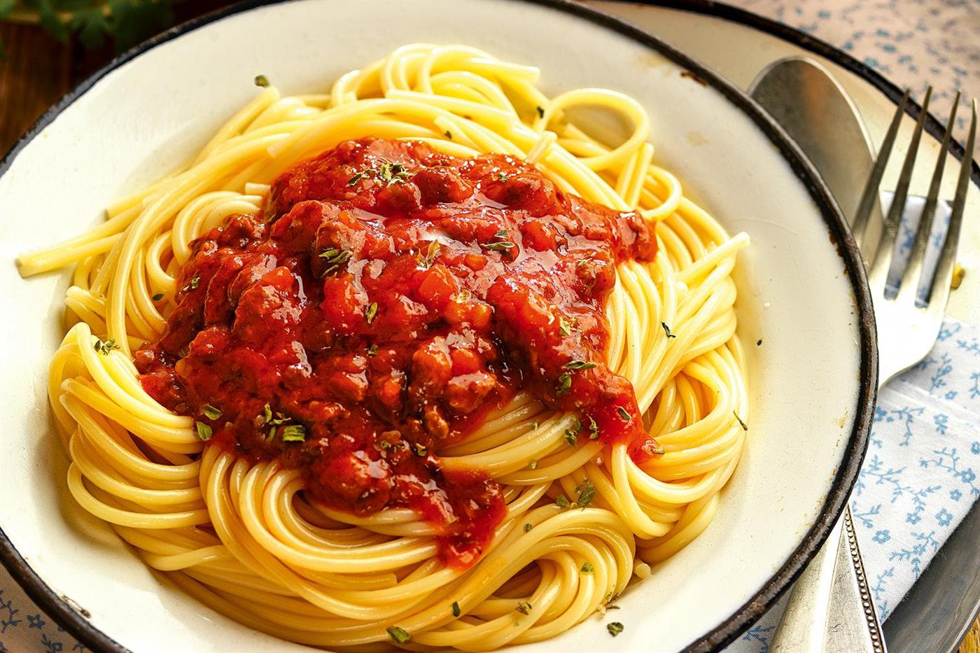 recetas con carne picada espaguetis salsa bolonesa