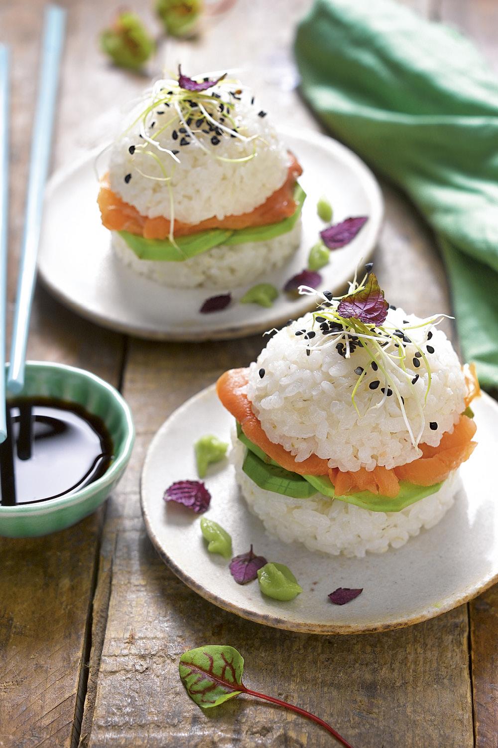 recetas con salmon ahumado sushi burger