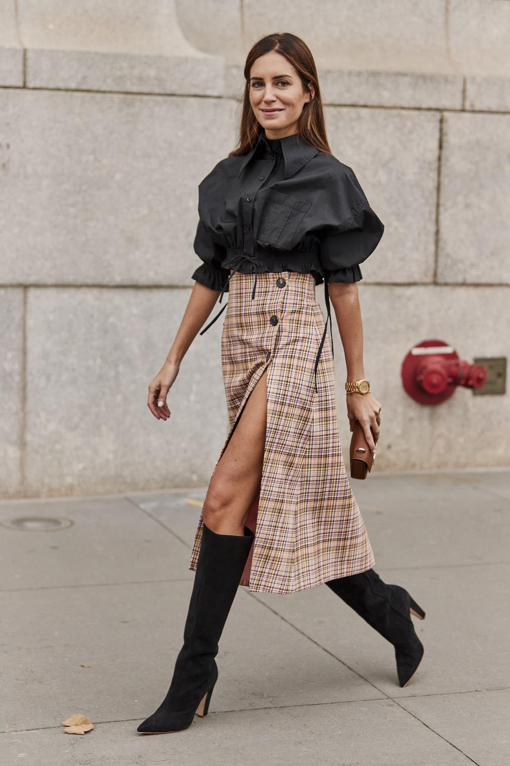 Cómo llevar falda: con looks con faldas influencers streetstyle 