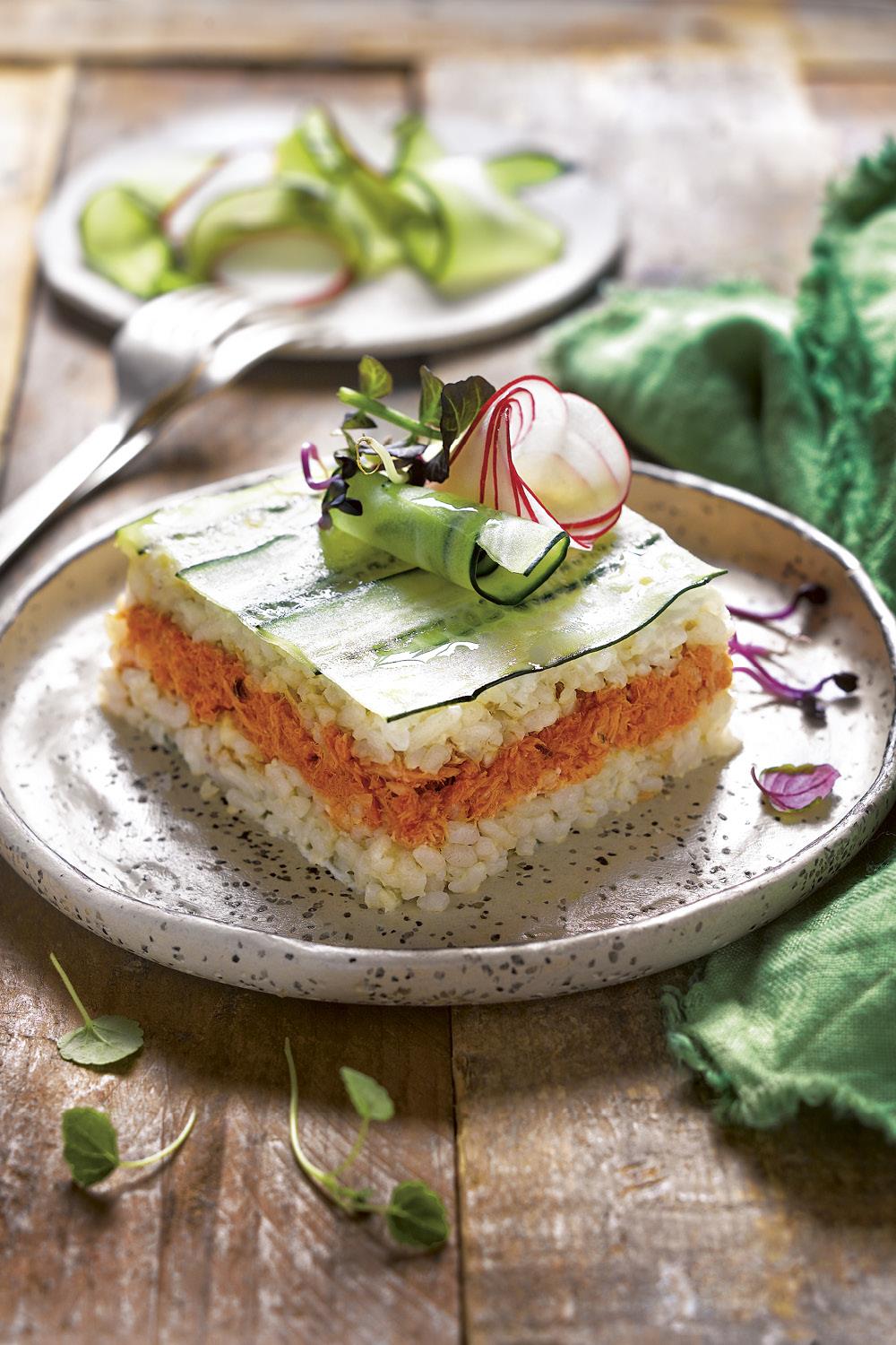 recetas con atun de lata arroz sushi