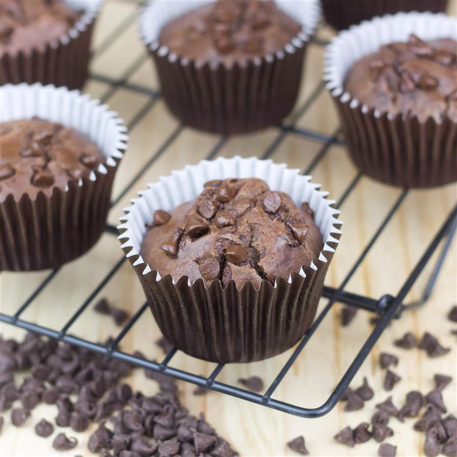 Repostería casera saludable: Muffins de dos chocolates