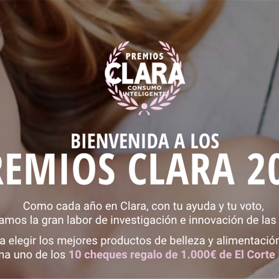 Votaciones cerradas de los Premios Clara al Consumo Inteligente