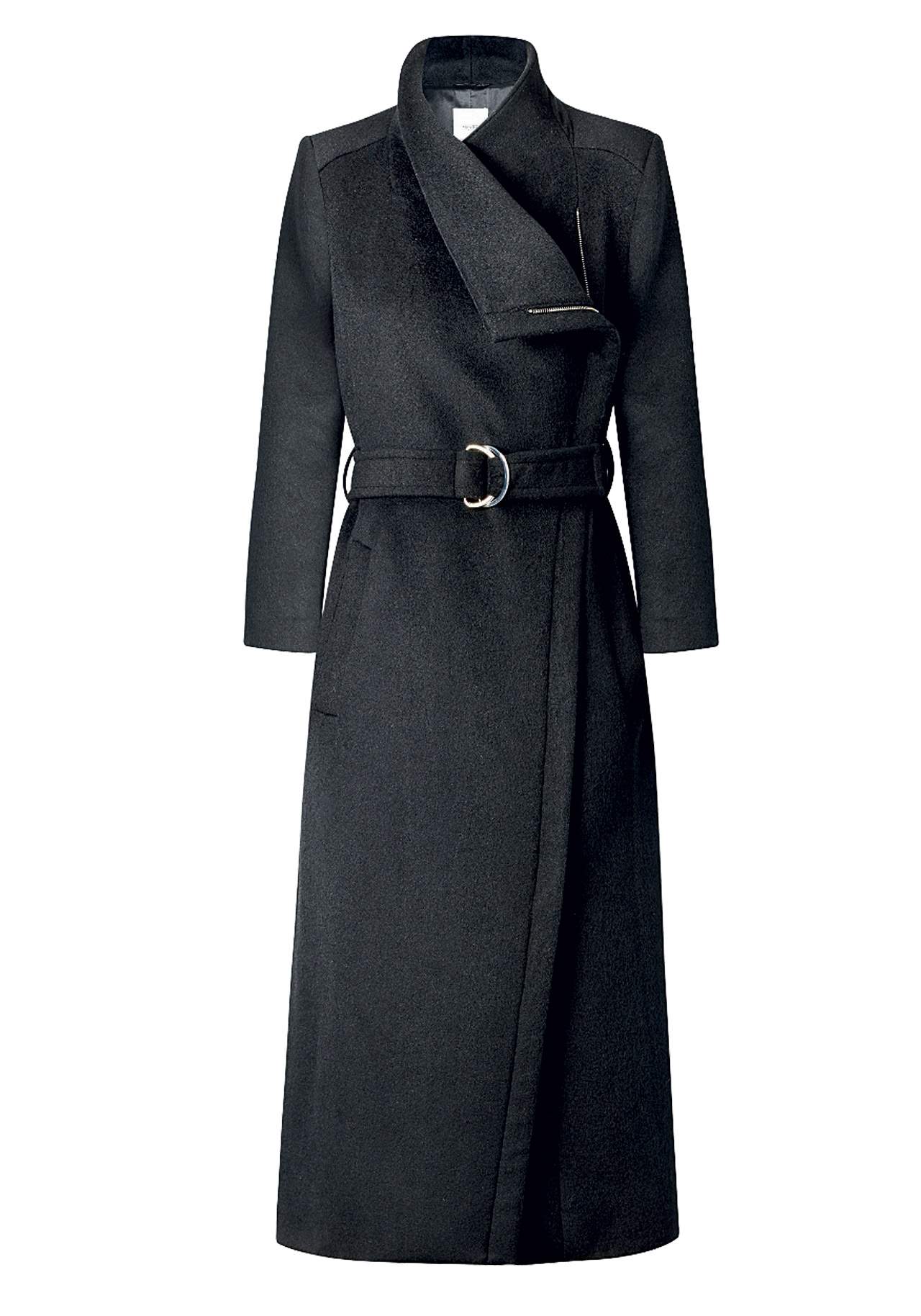 El abrigo entallado abrigos gustosos Cuello alto, de MANGO, 99,99€