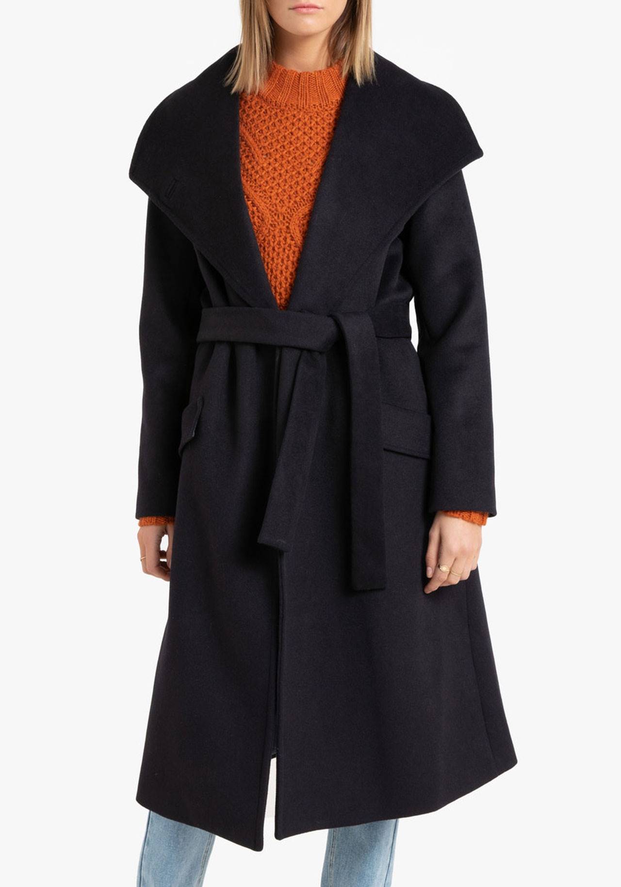 Coat de Harris Wharf London de color Negro Mujer Ropa de Abrigos de Abrigos de invierno largos 