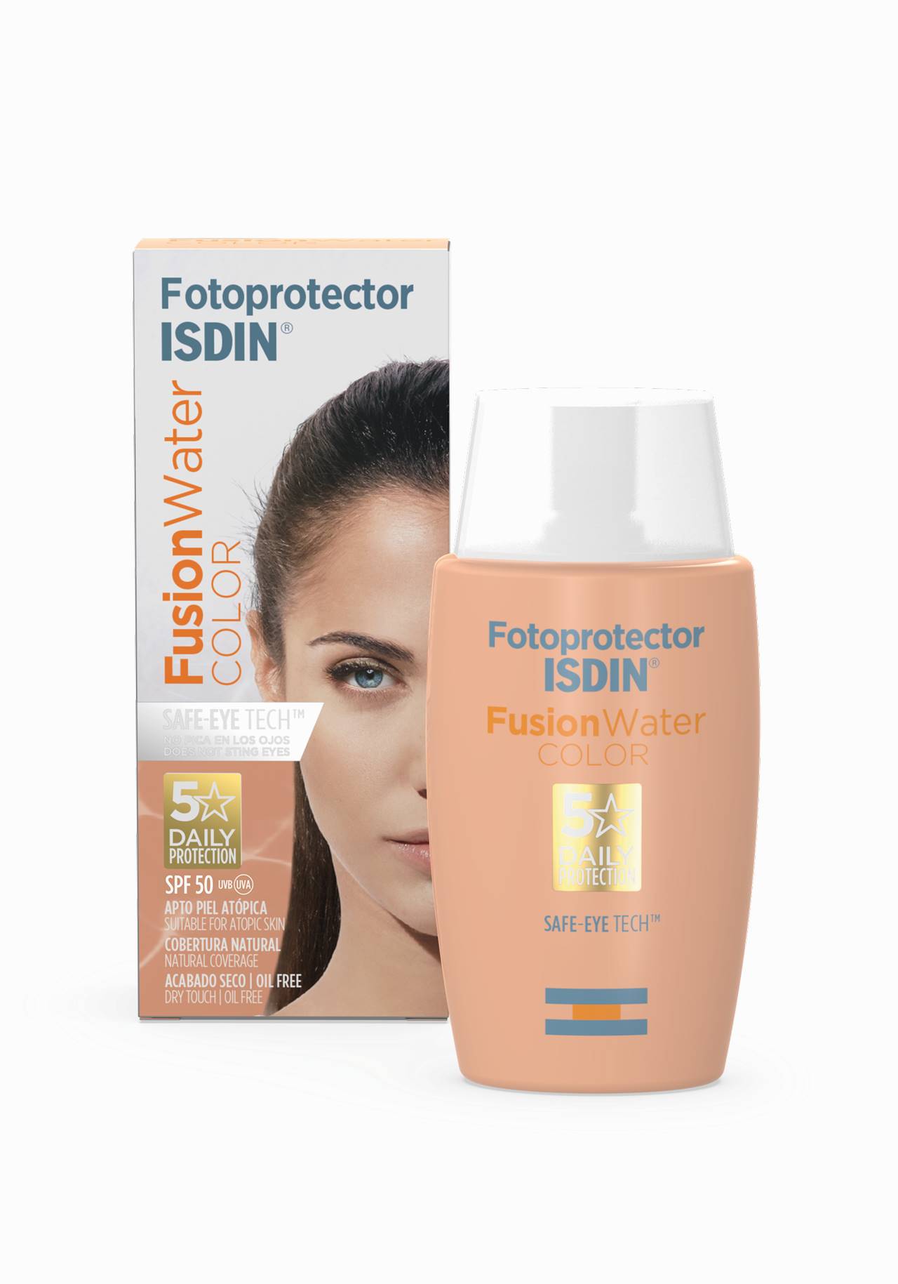 Fotoprotector Fusion Water Color FPS 50 de Isdin Las mejores cremas con color de farmacia por menos de 15€