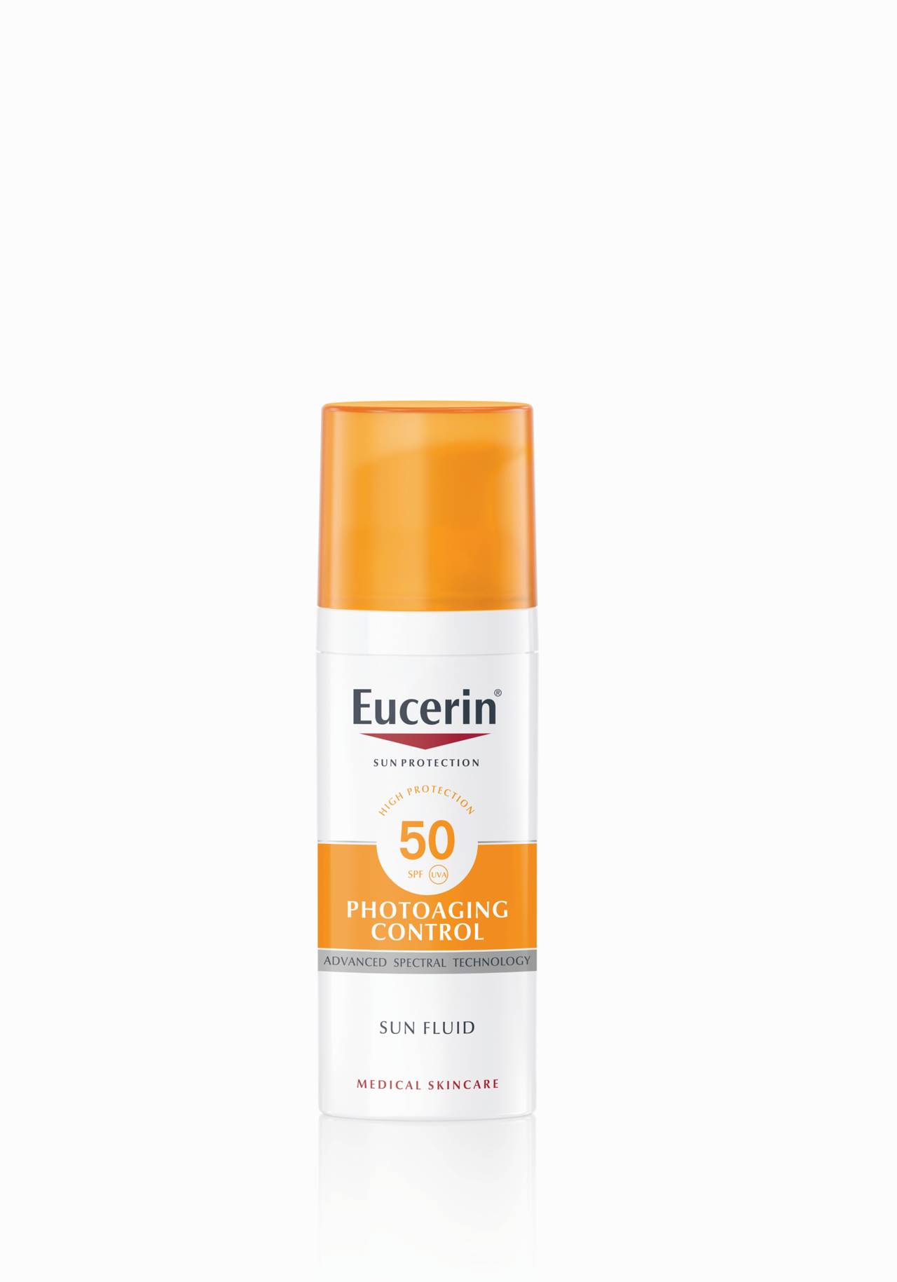 Fotoprotector Sun Fluid Photoaging Control FPS50+ de Eucerin Si ya has cumplido 30 años (o alguno más) estas son las cremas antiarrugas de farmacia que necesitas