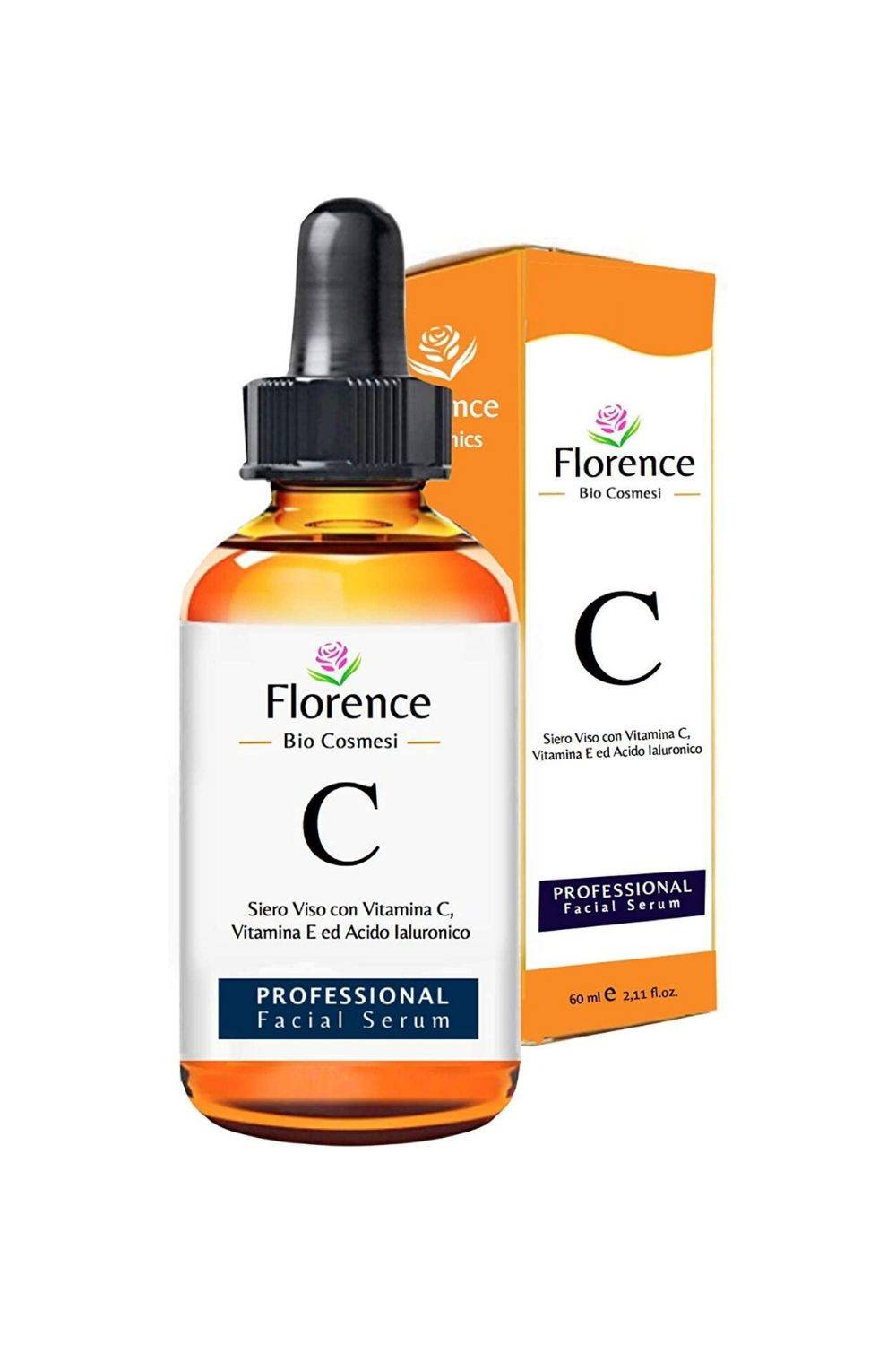 Sérum facial con vitamina C y ácido hialurónico de Florence Organics