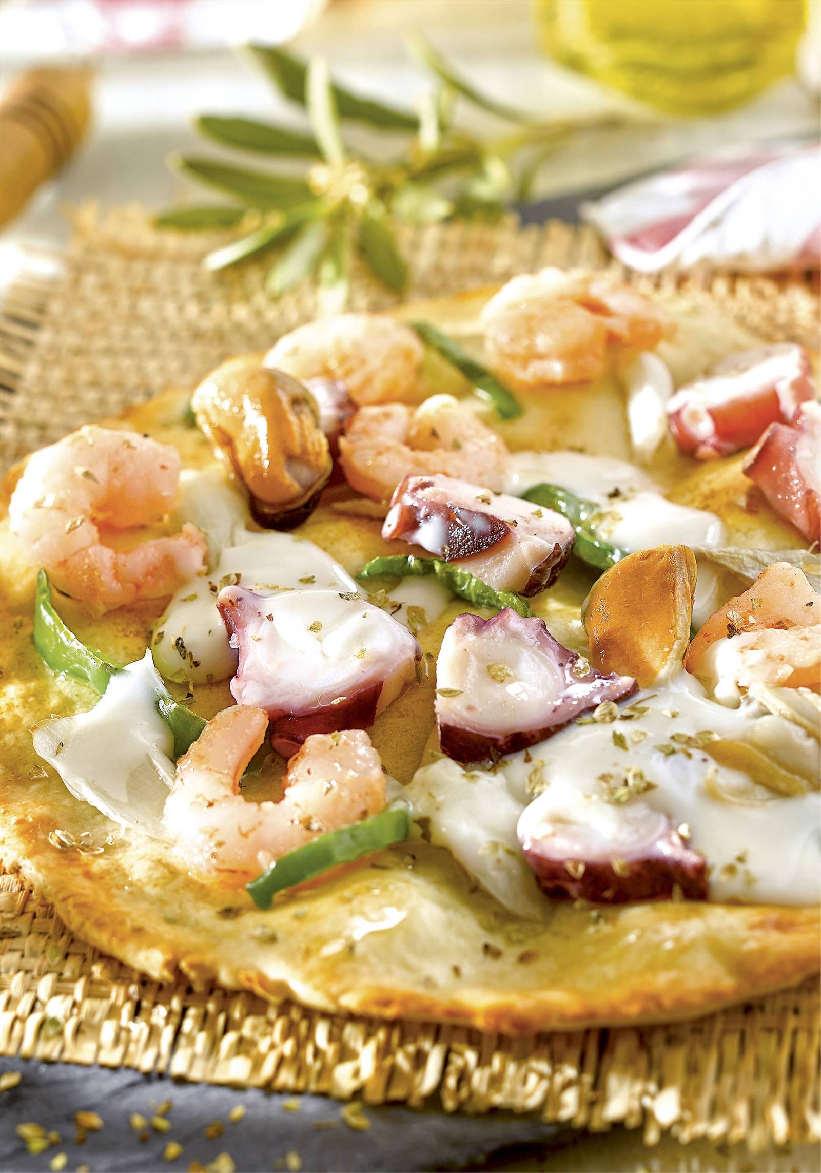 pizza saludable toppings ligeros marinera