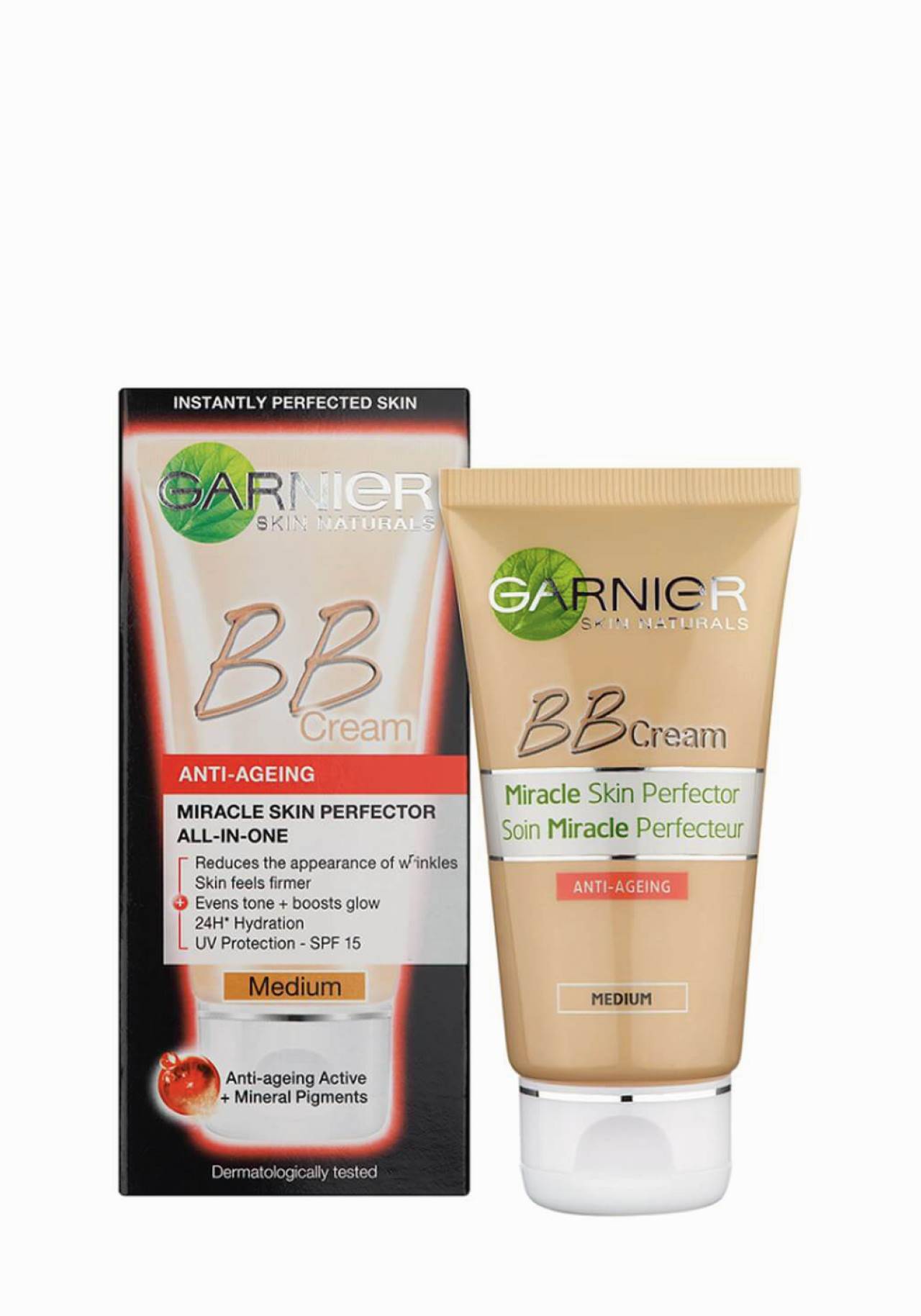 BB Cream Anti-Edad Miracle Skin Perfector de Garnier Aquí tienes la crema que estás buscando para un efecto buena cara inmediato