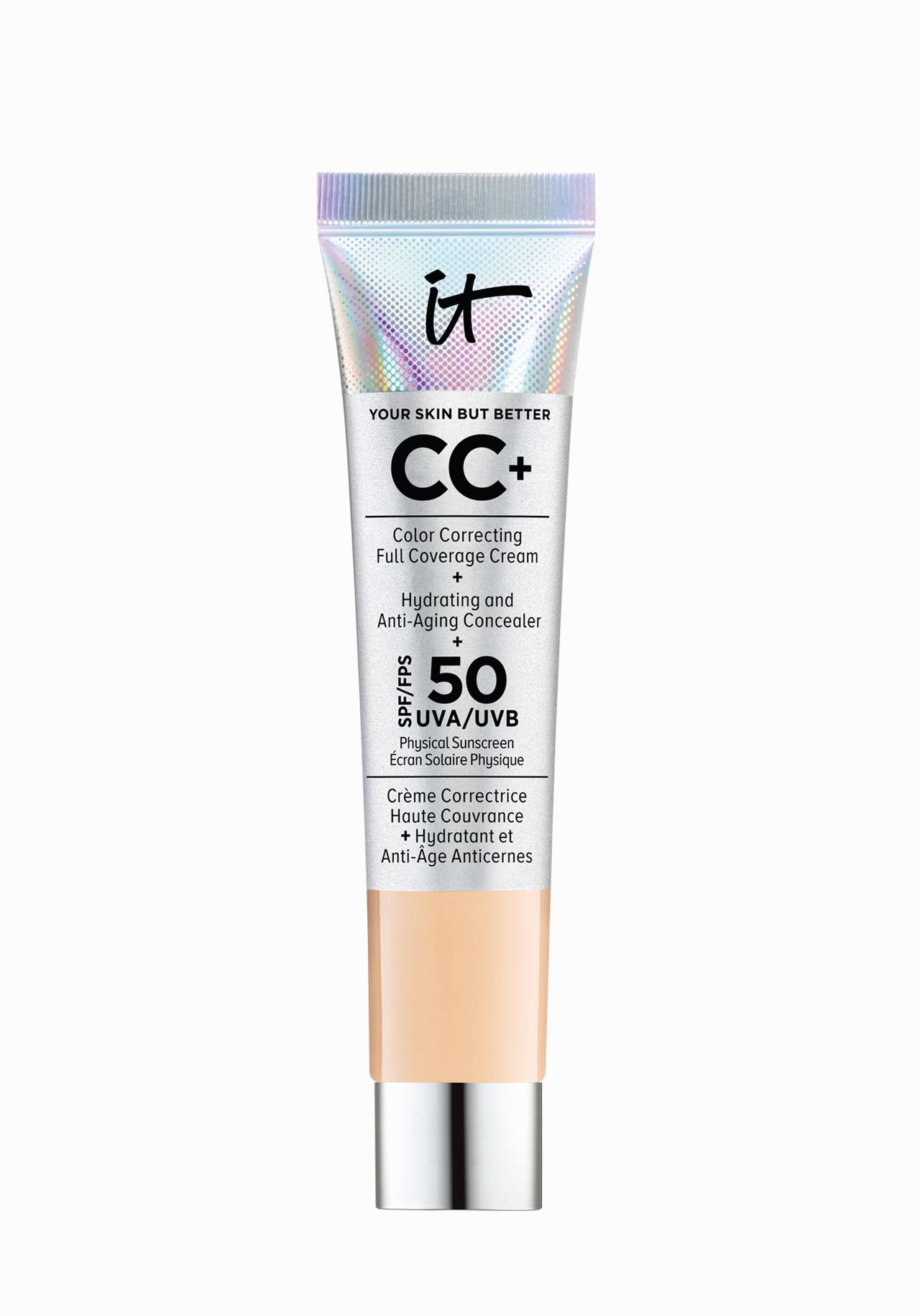 CC+ Cream FPS50 de It Cosmetics Aquí tienes la crema que estás buscando para un efecto buena cara inmediato