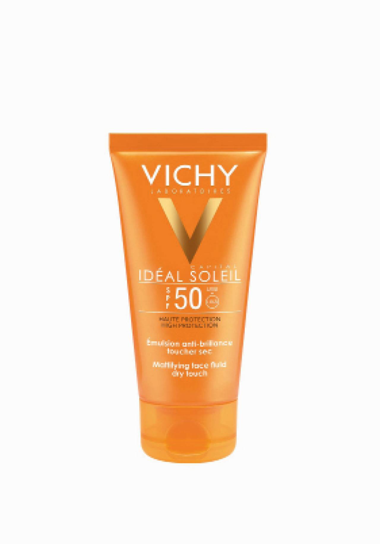 Vichy Ideal Soleil FPS 50 Emulsión anti-brillo toque seco Protector solar facial de farmacia por menso de 15€