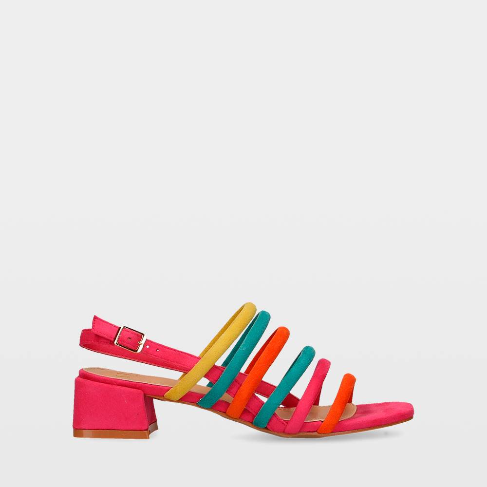 Sandalias tiras de colores