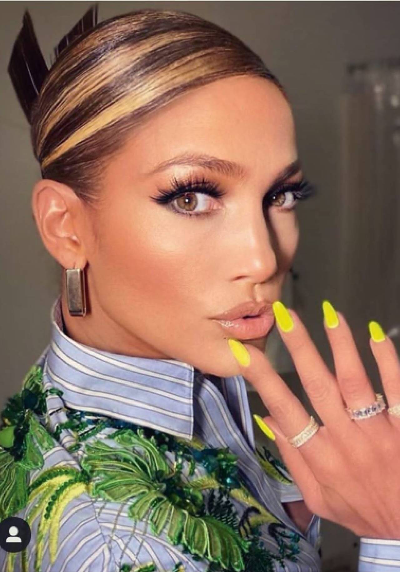 Jennifer Lopez mechas chunky mujeres más de 50