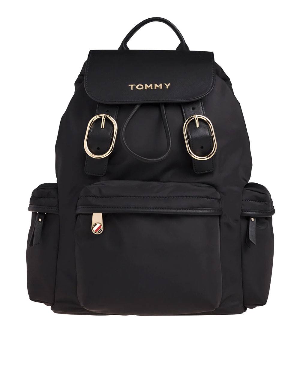 Complementos mochila negra con solapa de Tommy Hilfiger de El Corte Inglés, 72,50€