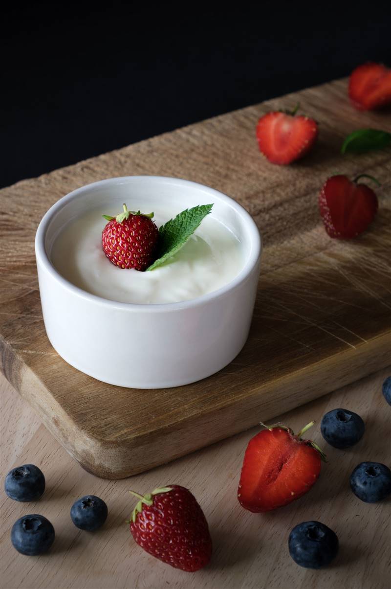 Snacks saludables yogur