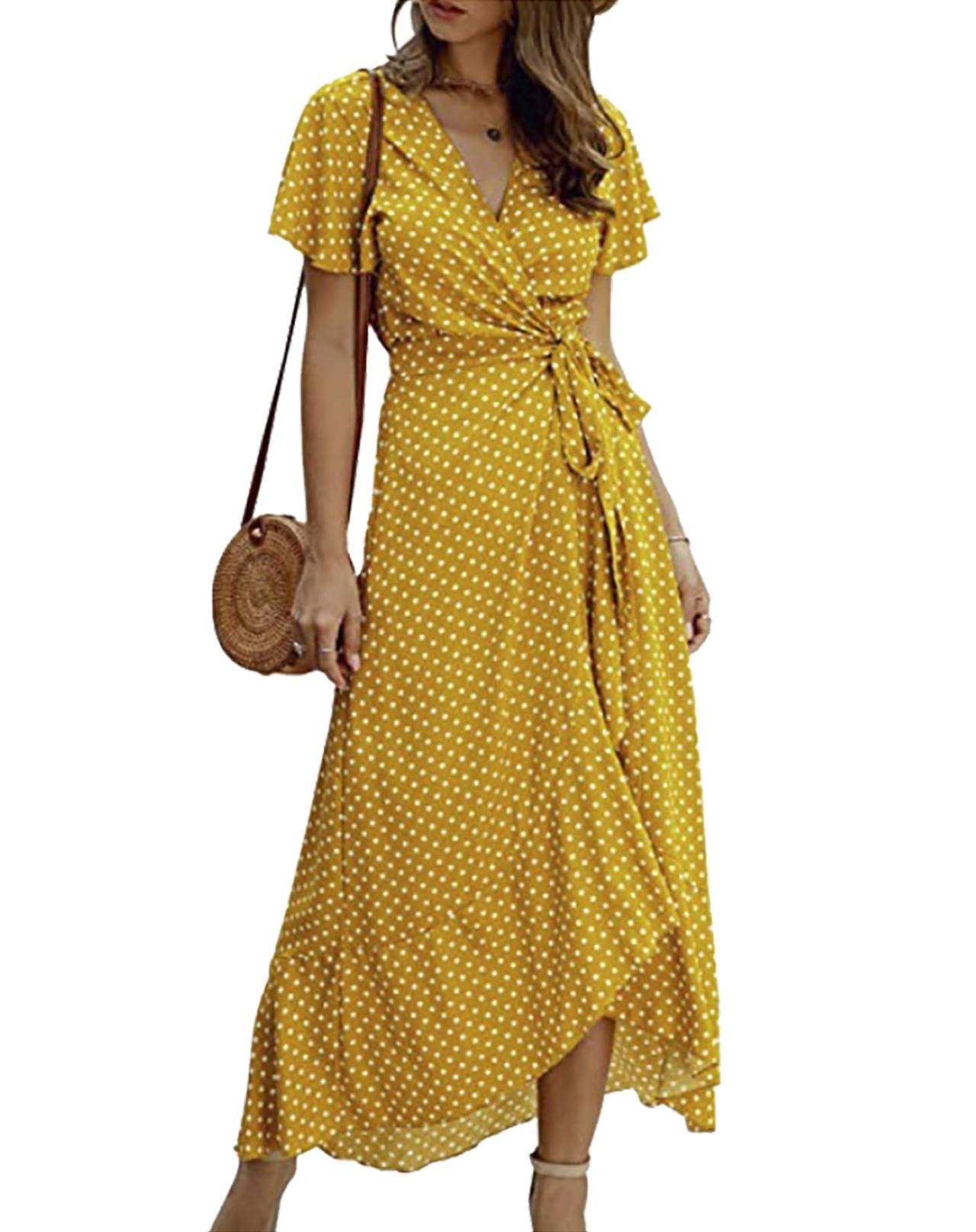 vestido Amazon amarillo