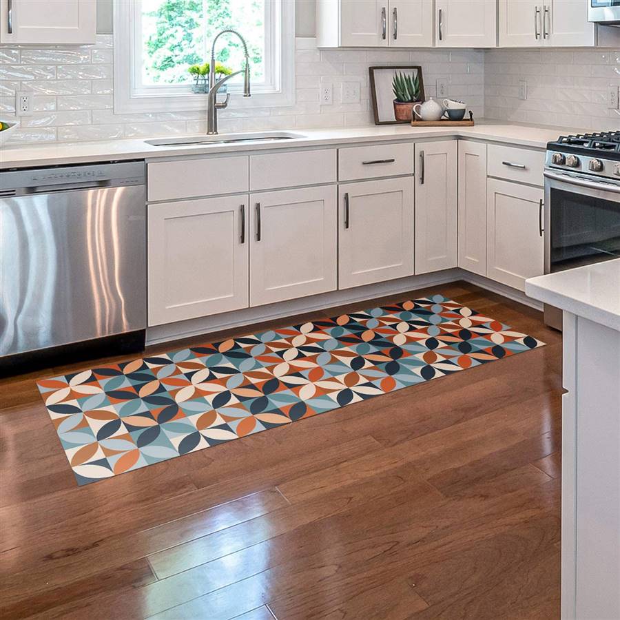 15 alfombras vinilicas preciosas para decorar tu cocina o baño