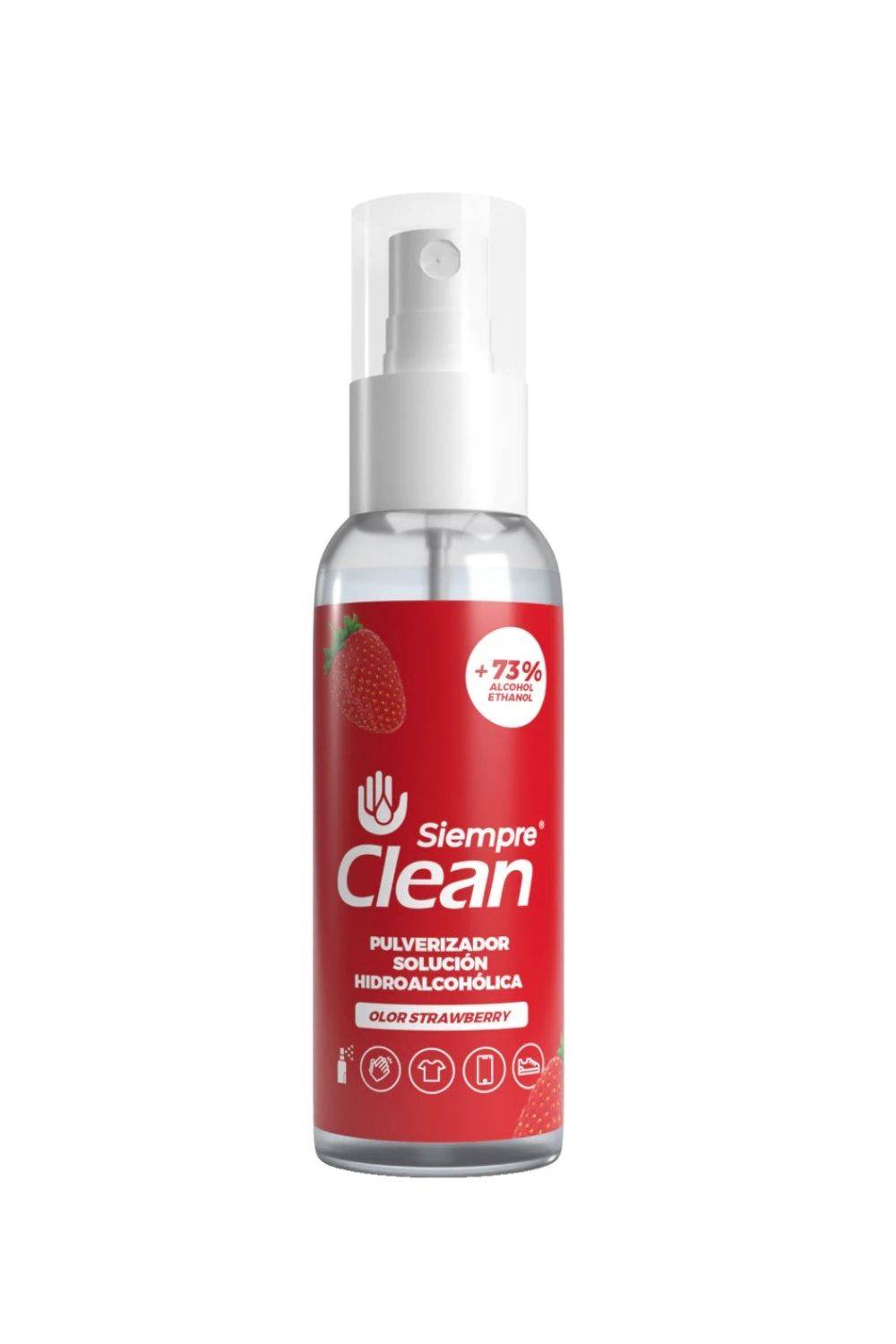 SIEMPRE CLEAN Solución hidroalcohólica Strawberry pulverizador 60 ml Siempre Clean