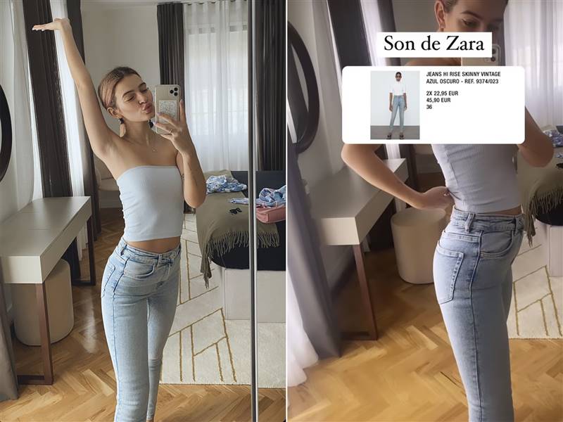 Laura Escanes jeans pitillo