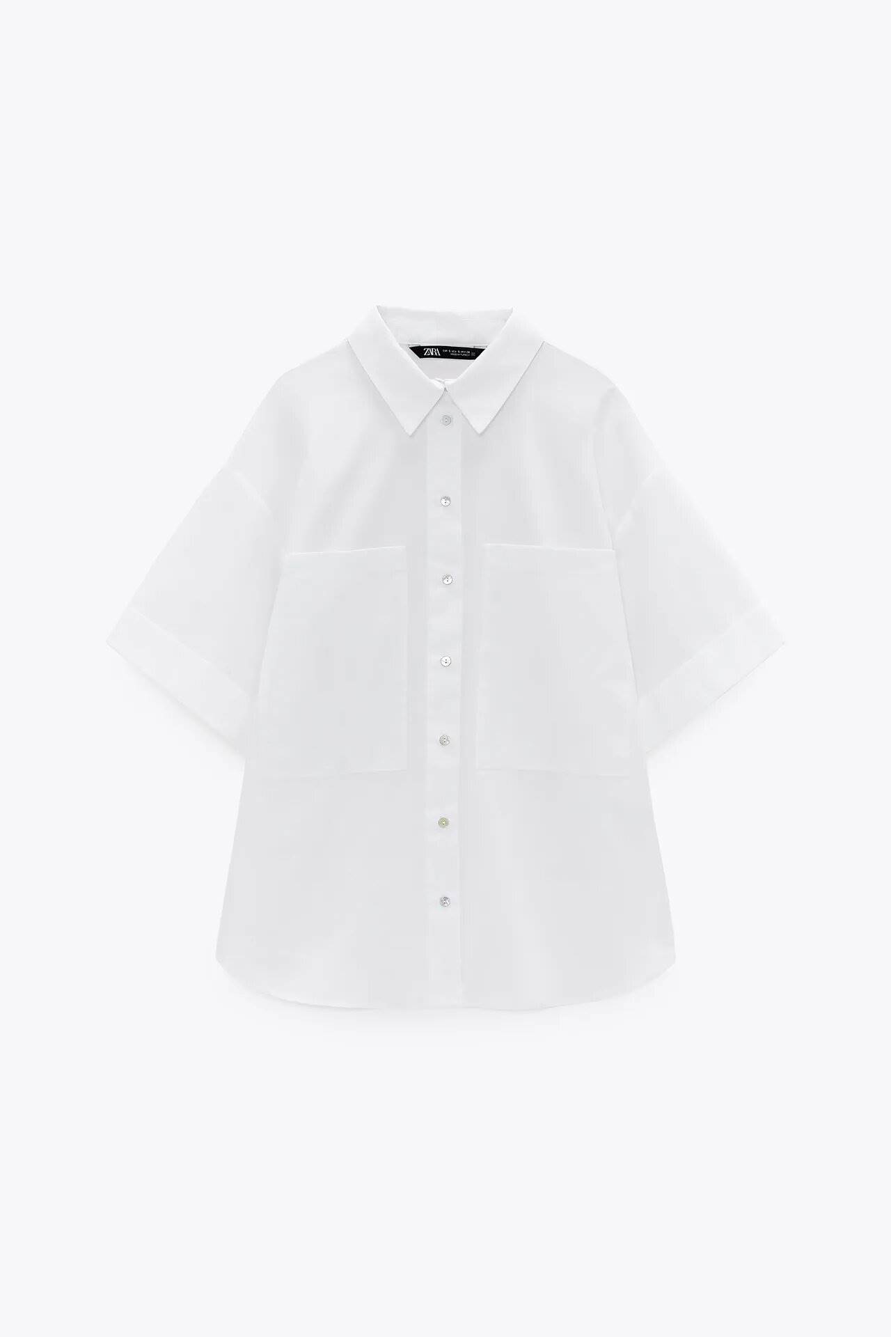 Camisa blanca de popelín