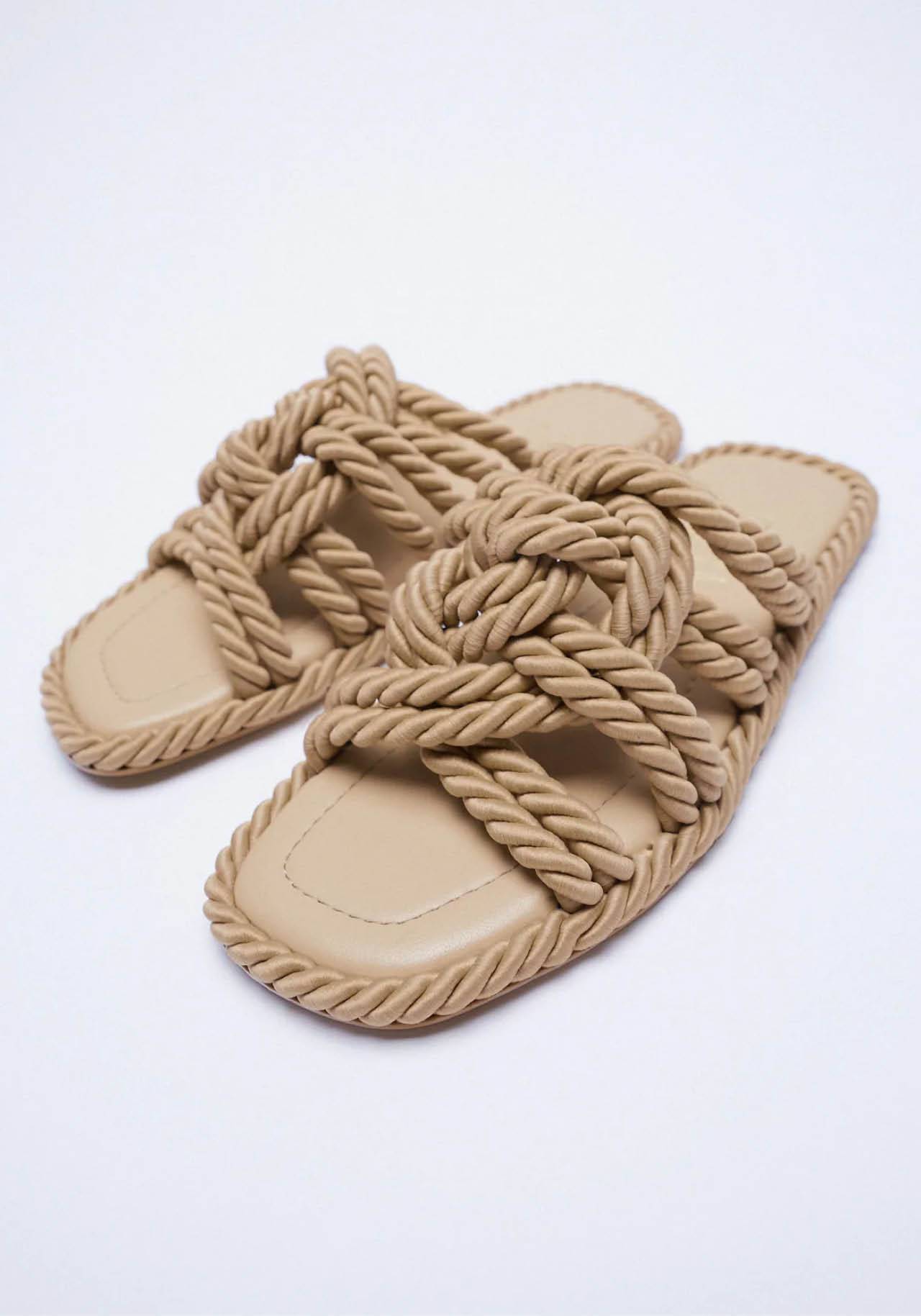 Sandalias de nudos de Zara