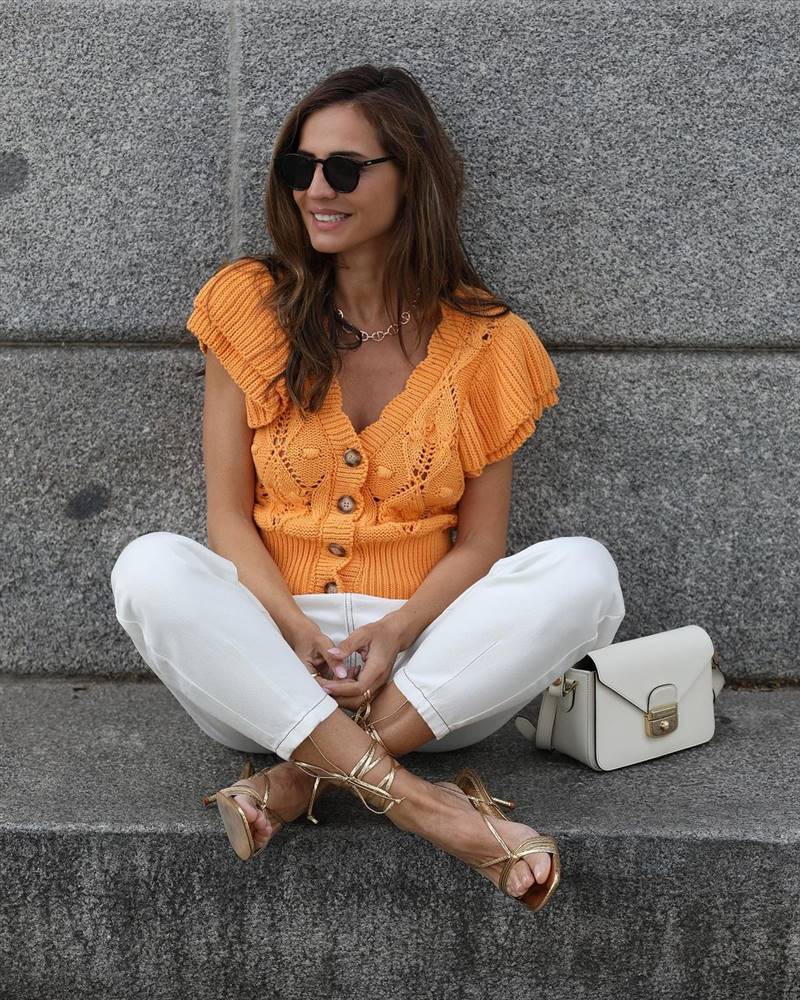 Silvia Zamora @ladyaddict con sandalias de Zara
