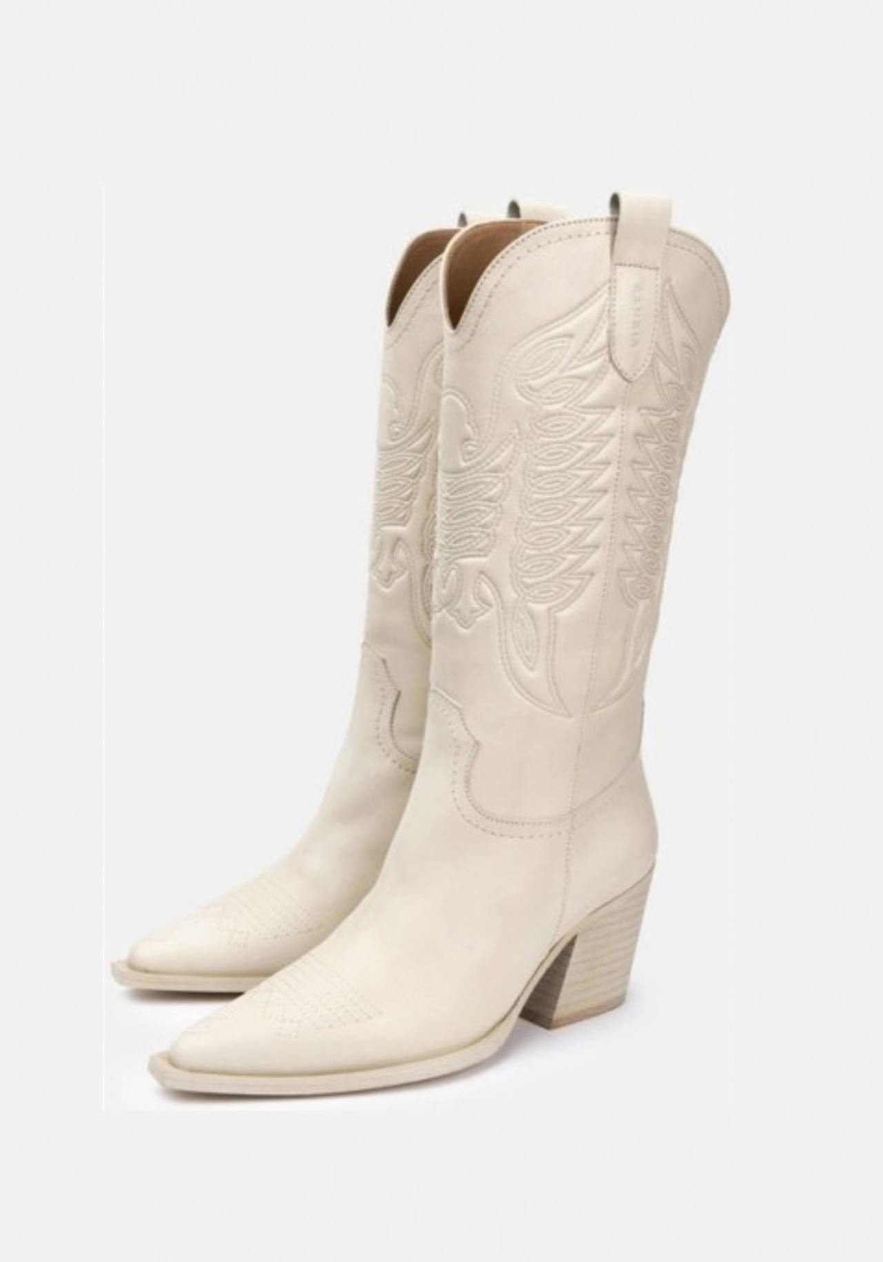 botas cowboy blancas