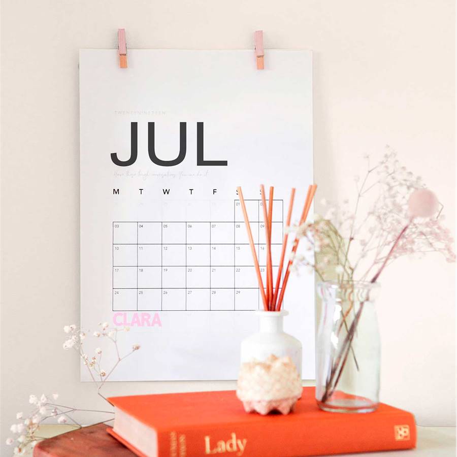 Tu calendario de JULIO 2022 para imprimir
