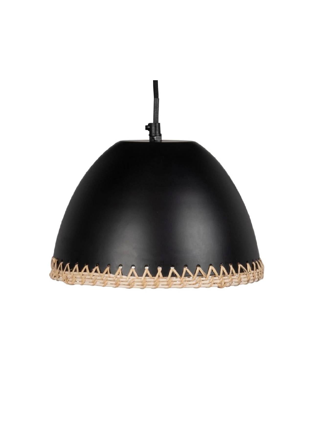 japandi lámpara de techo de metal y ratán Maisons du Monde, 39,99€