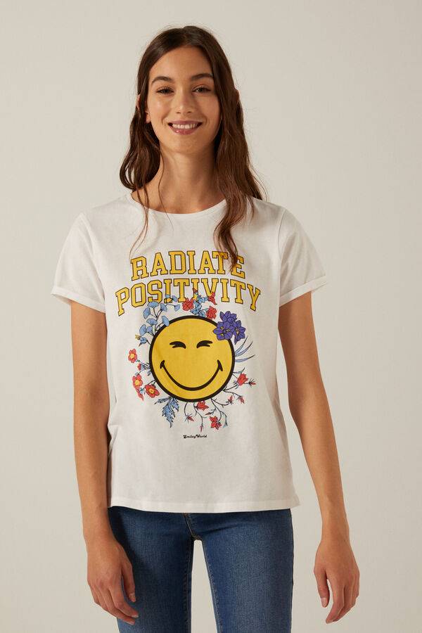 Camiseta "Radiate positivity" algodón orgánico