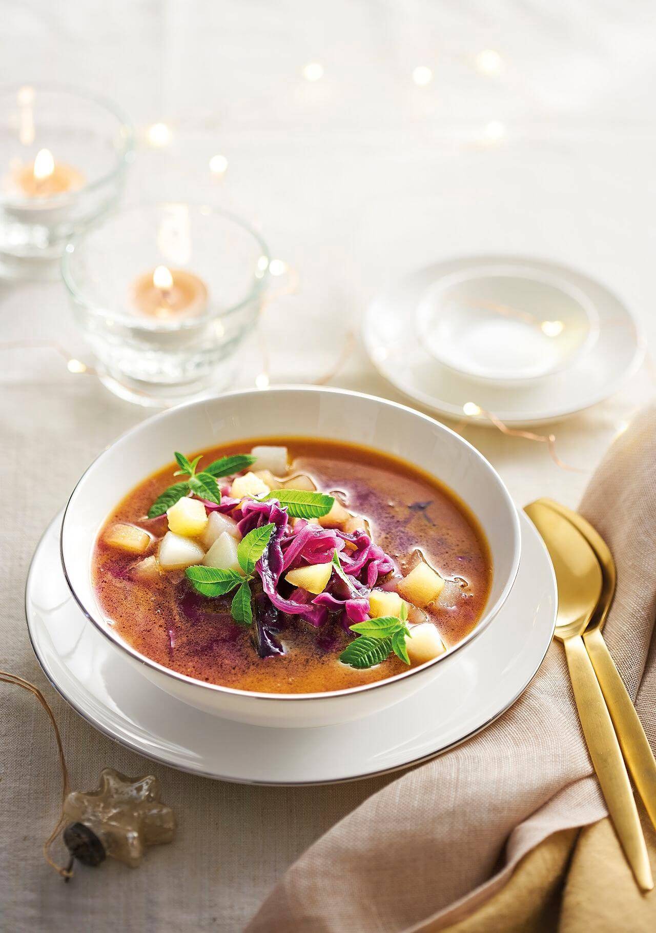 Christmas Soup Red Cabbage Soup