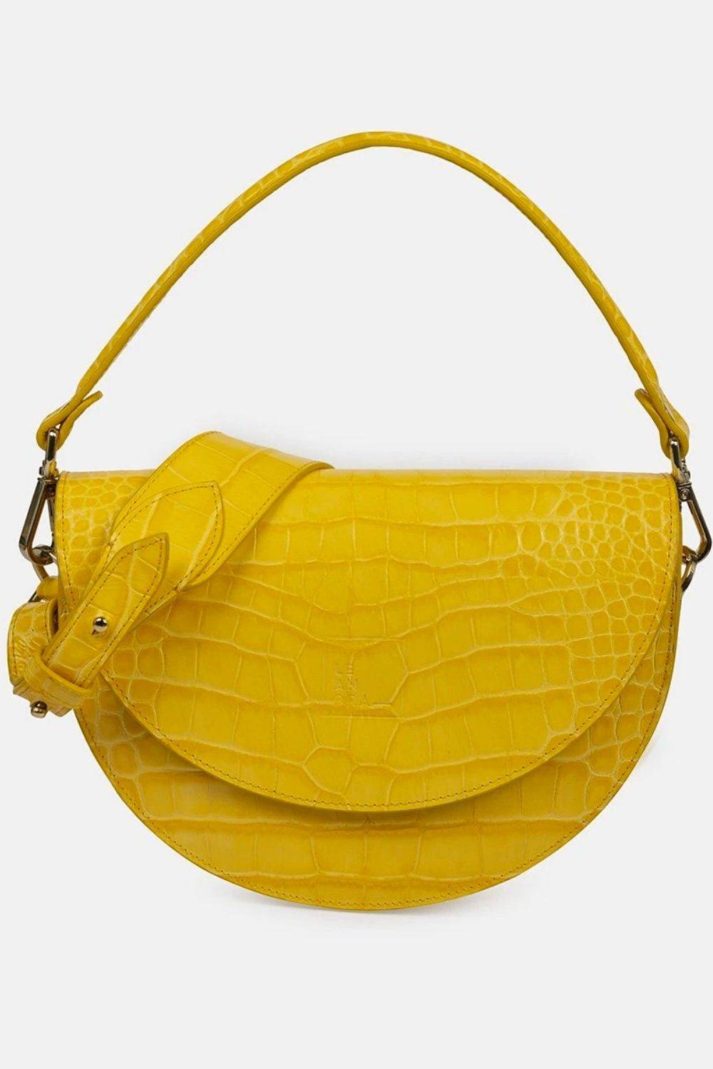 Rebajas 2022: saddle bag en color amarillo de Leandra