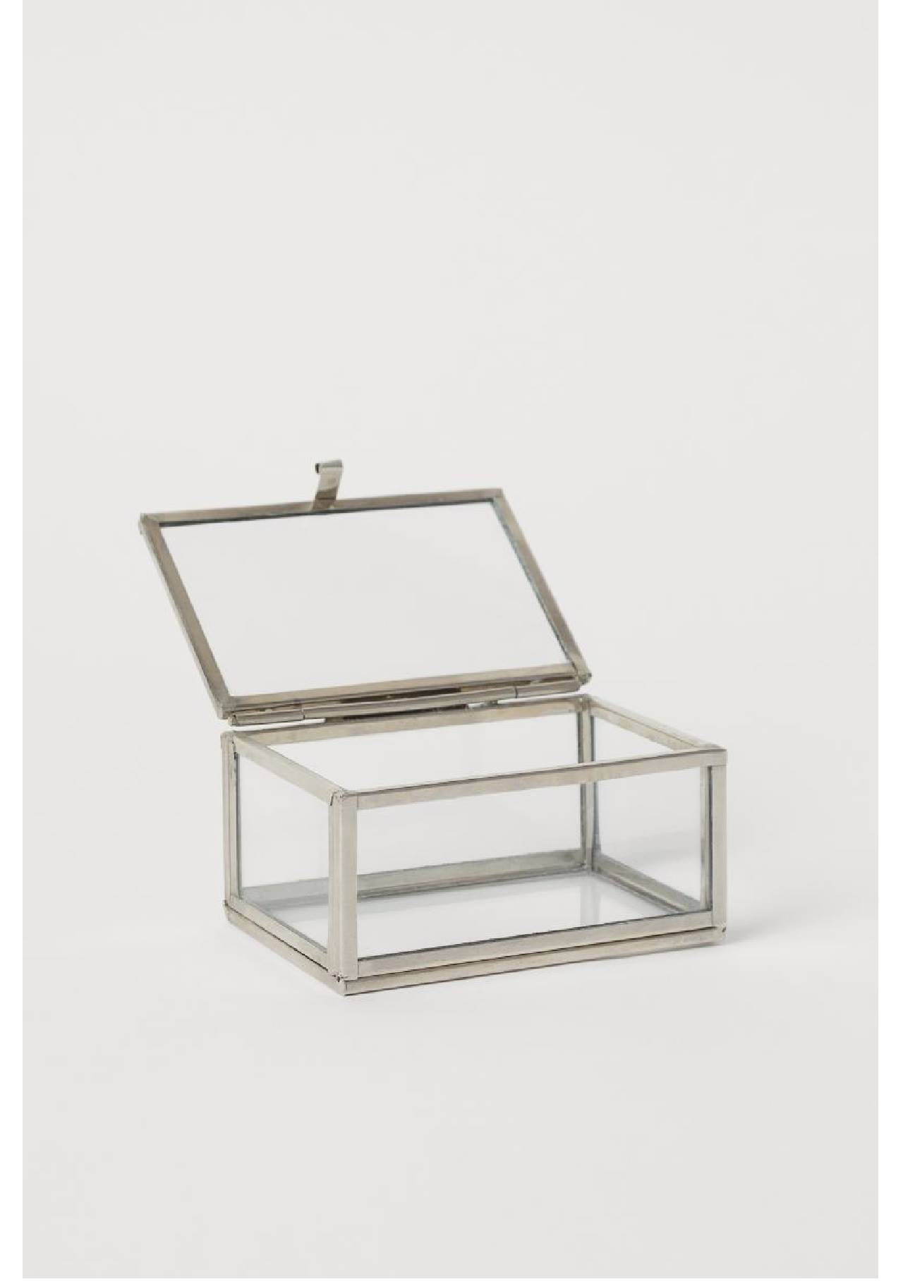 HM Home caja en vidrio transparente H&M, 7,99€