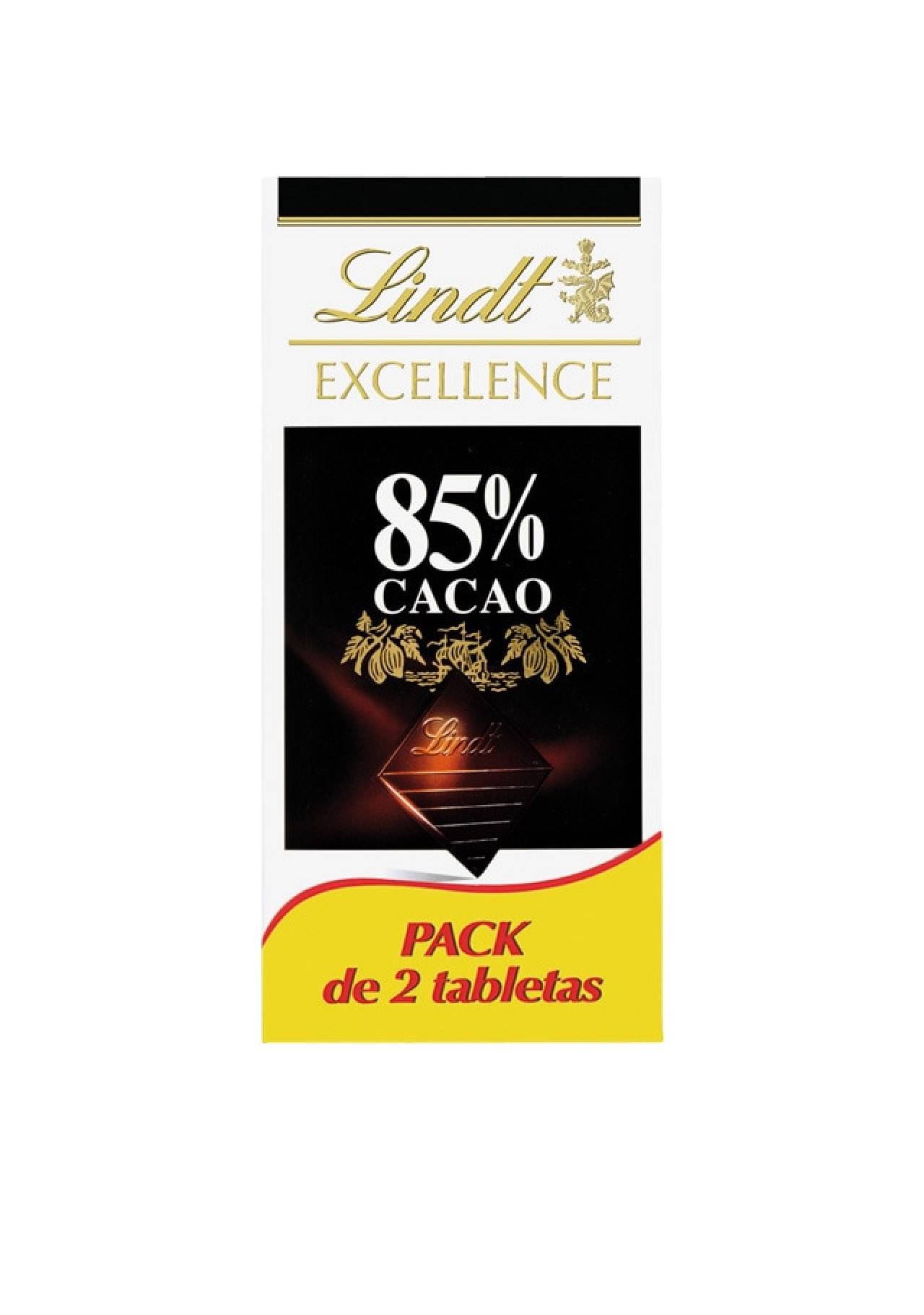 Beneficios chocolate Excellence Lindt 85 El Corte Inglés, 4,89€
