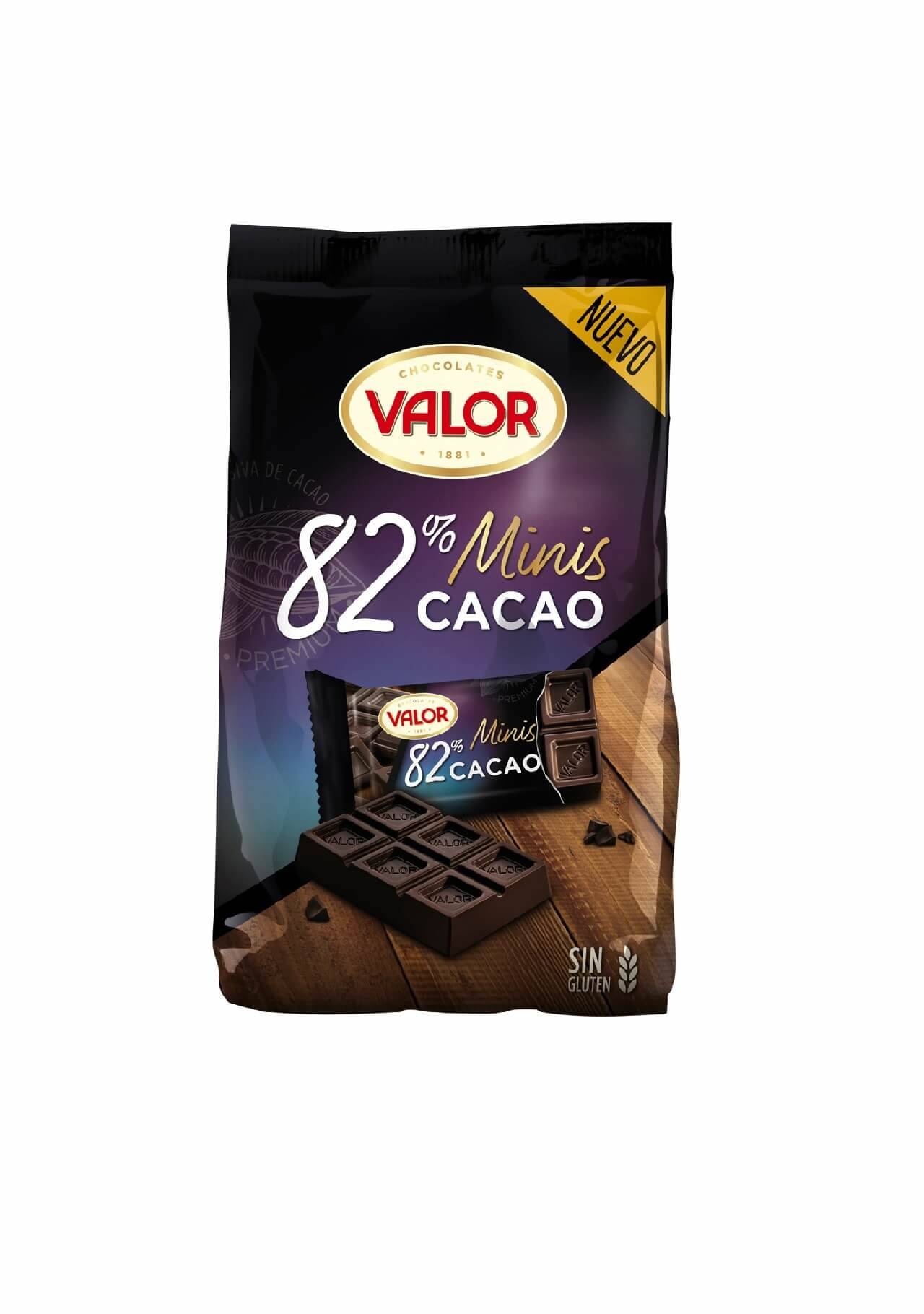 Beneficios chocolate valor mini 82 El Corte Inglés, 3,25€