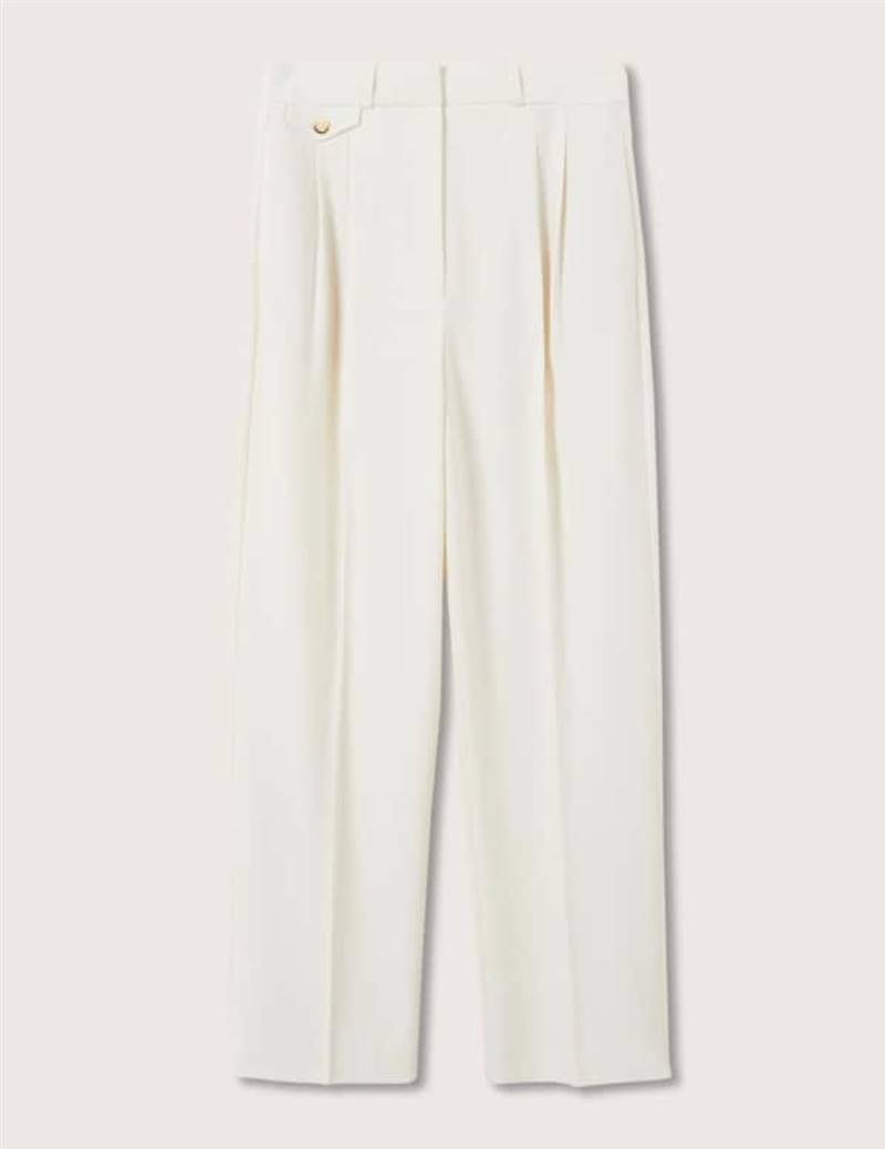Pantalones blancos de Mango
