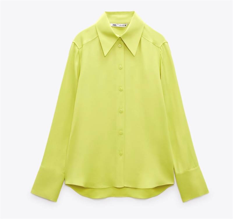 Camisa amarilla de Zara