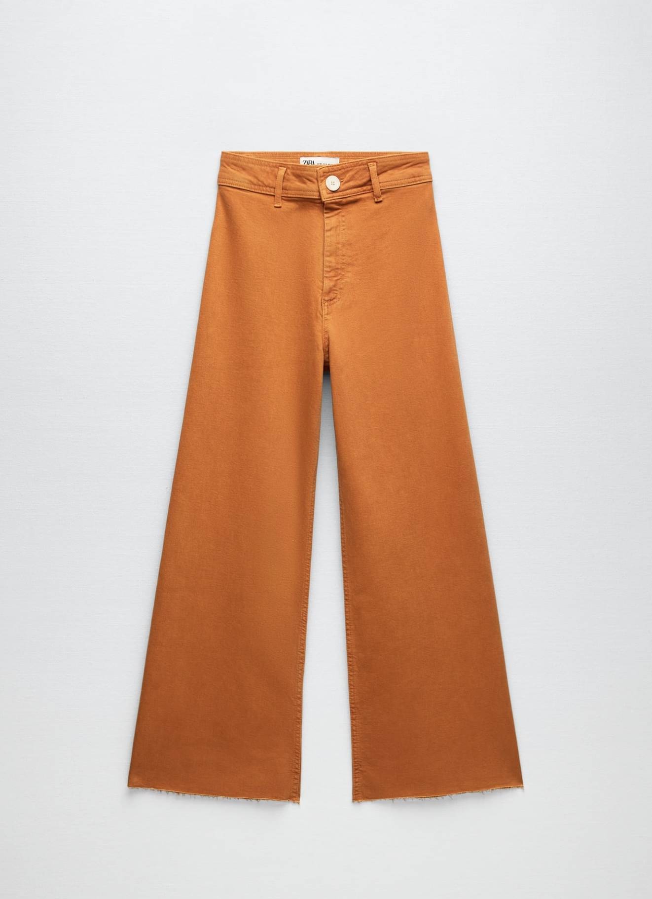 jeans The Marine Straight de Zara naranjas