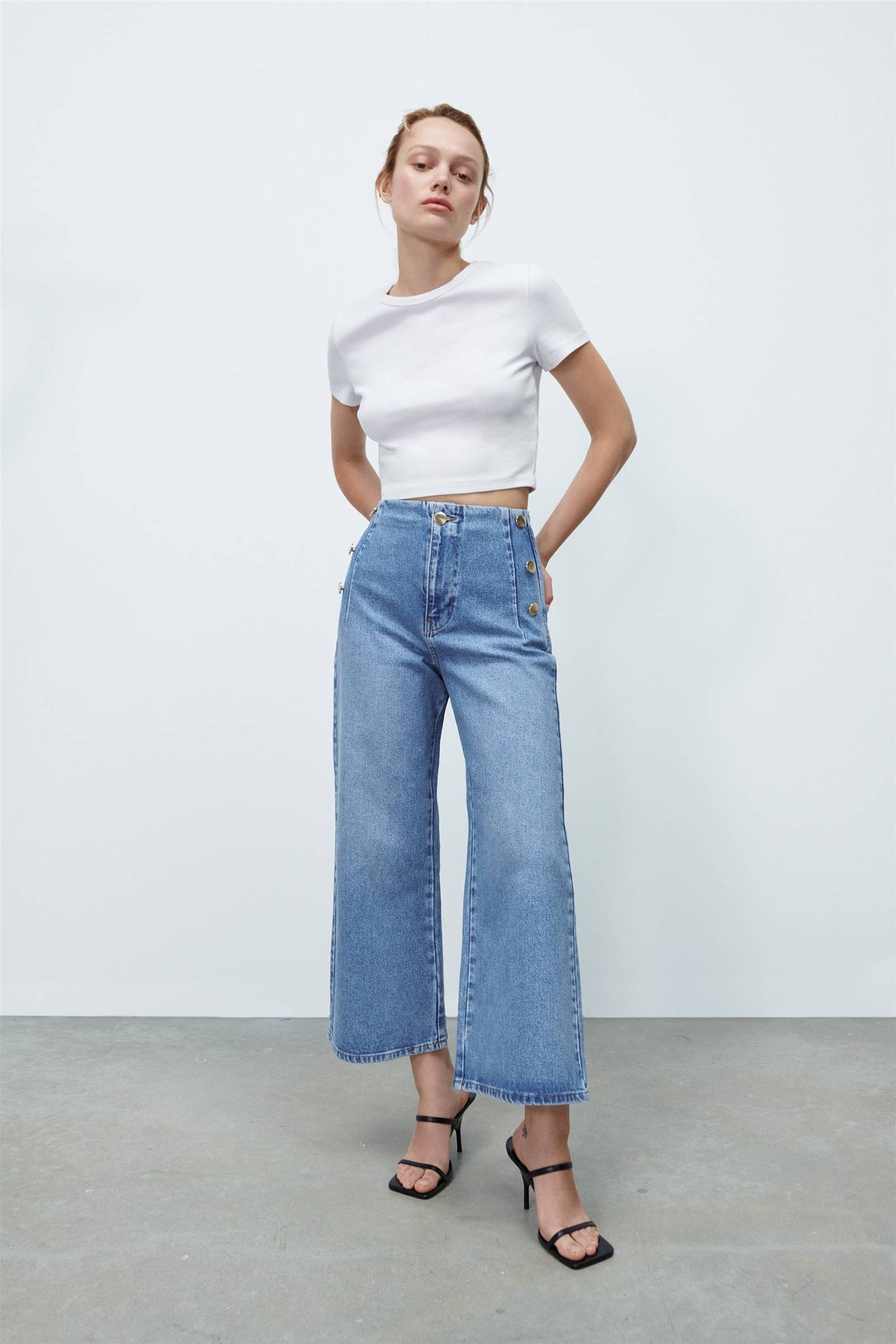 Jeans wide leg de Zara